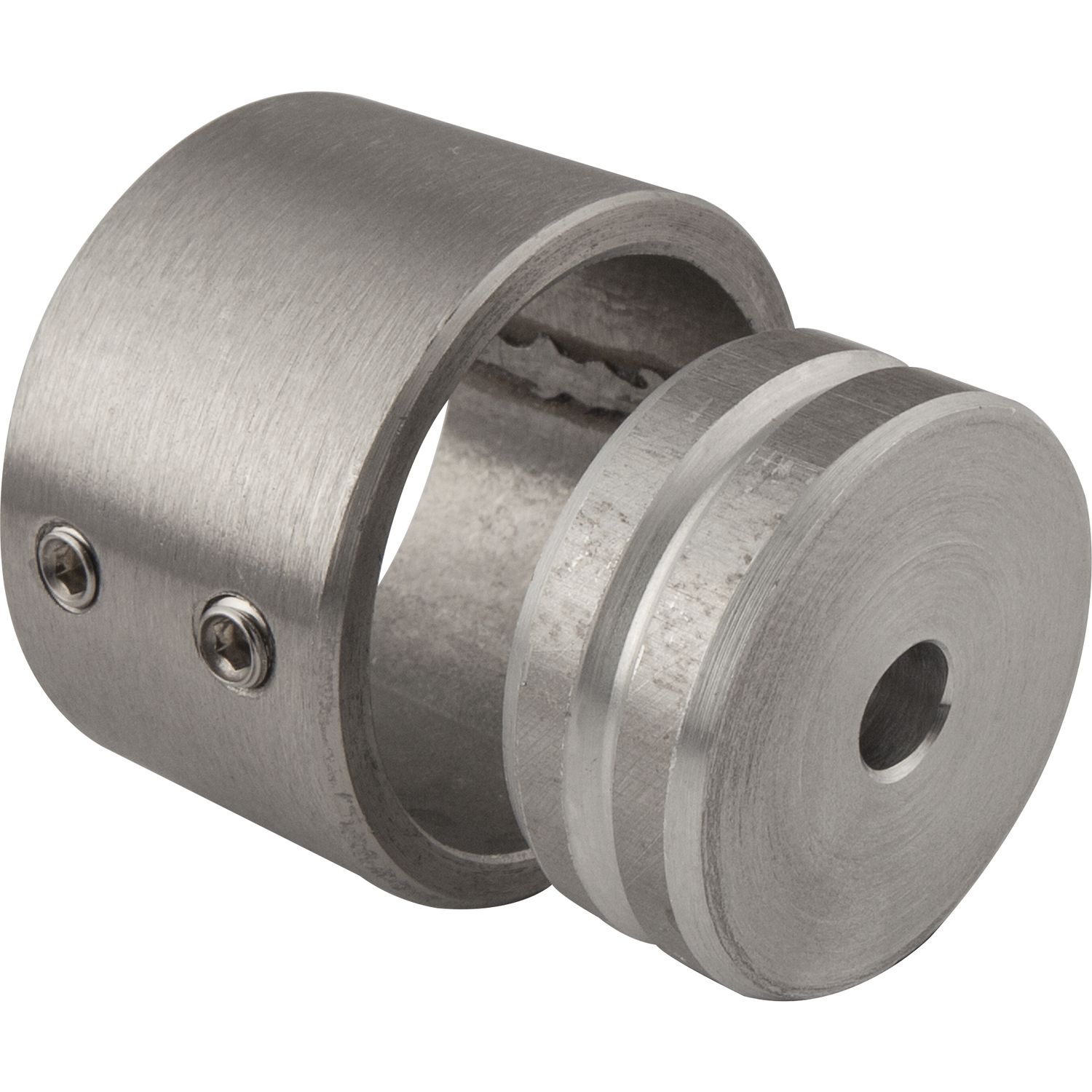 Wandscheiben 2-teilig 22 mm Edelstahl geschliffen