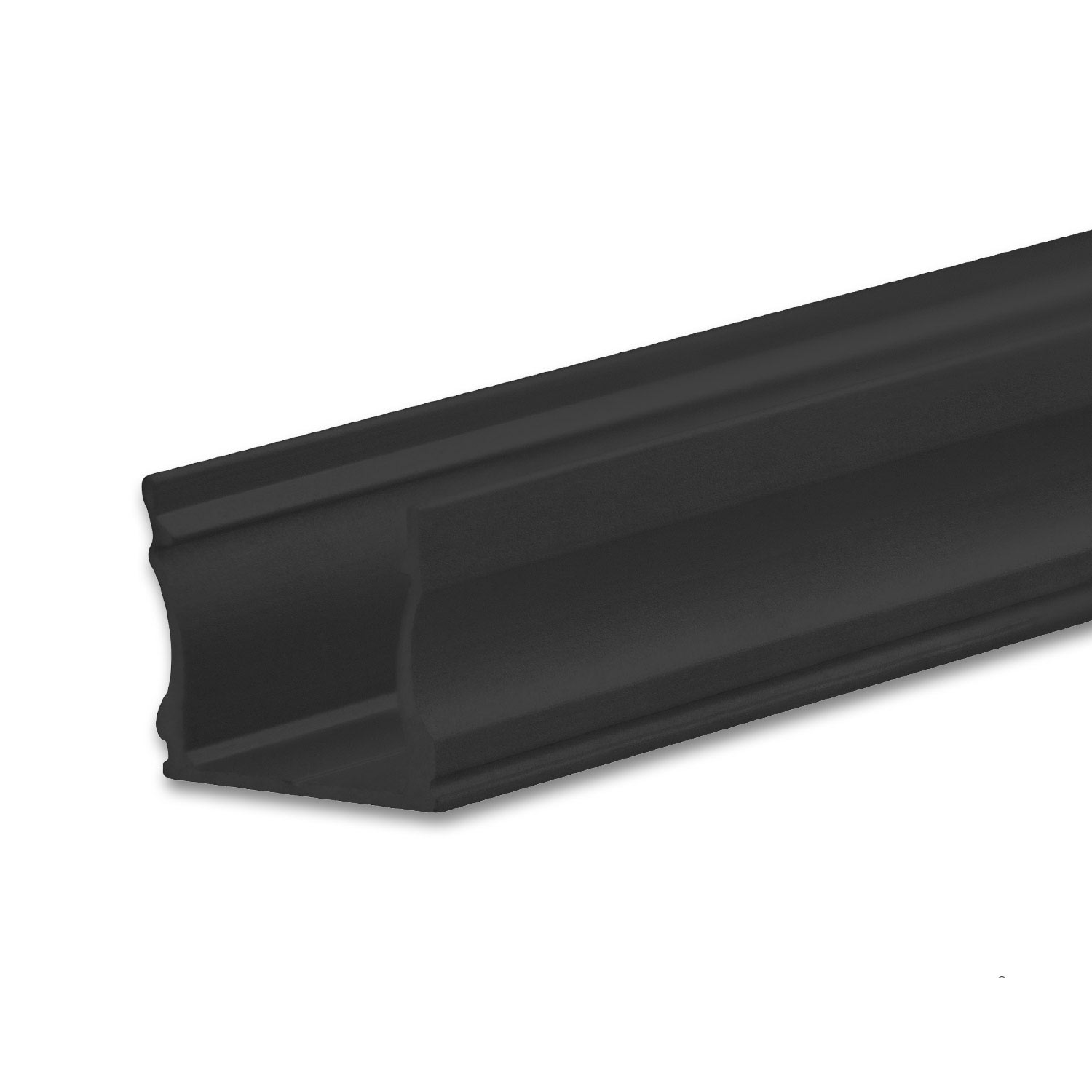 ISOLED LED Aufbauprofil PURE12 S Aluminium schwarz RAL9005 200cm