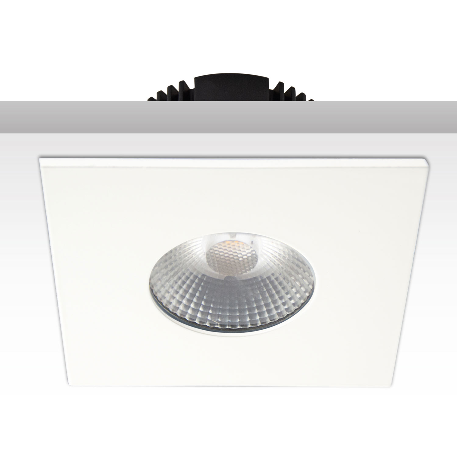 ISOLED Cover Aluminium eckig weiß matt für Sys-68