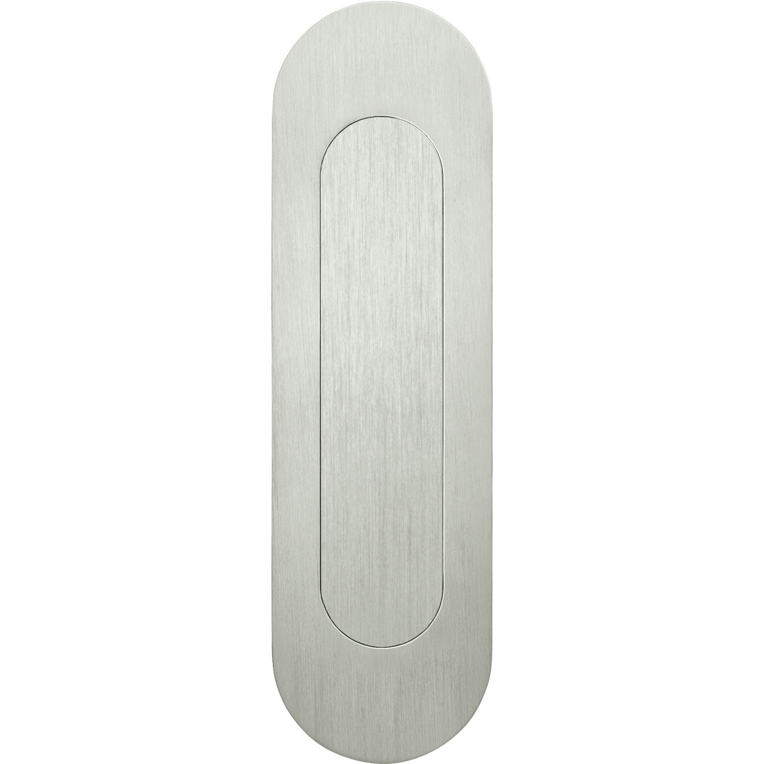 FSB FSB Schiebetürmuschel 42 4250 oval geschlossen, Edelstahl matt