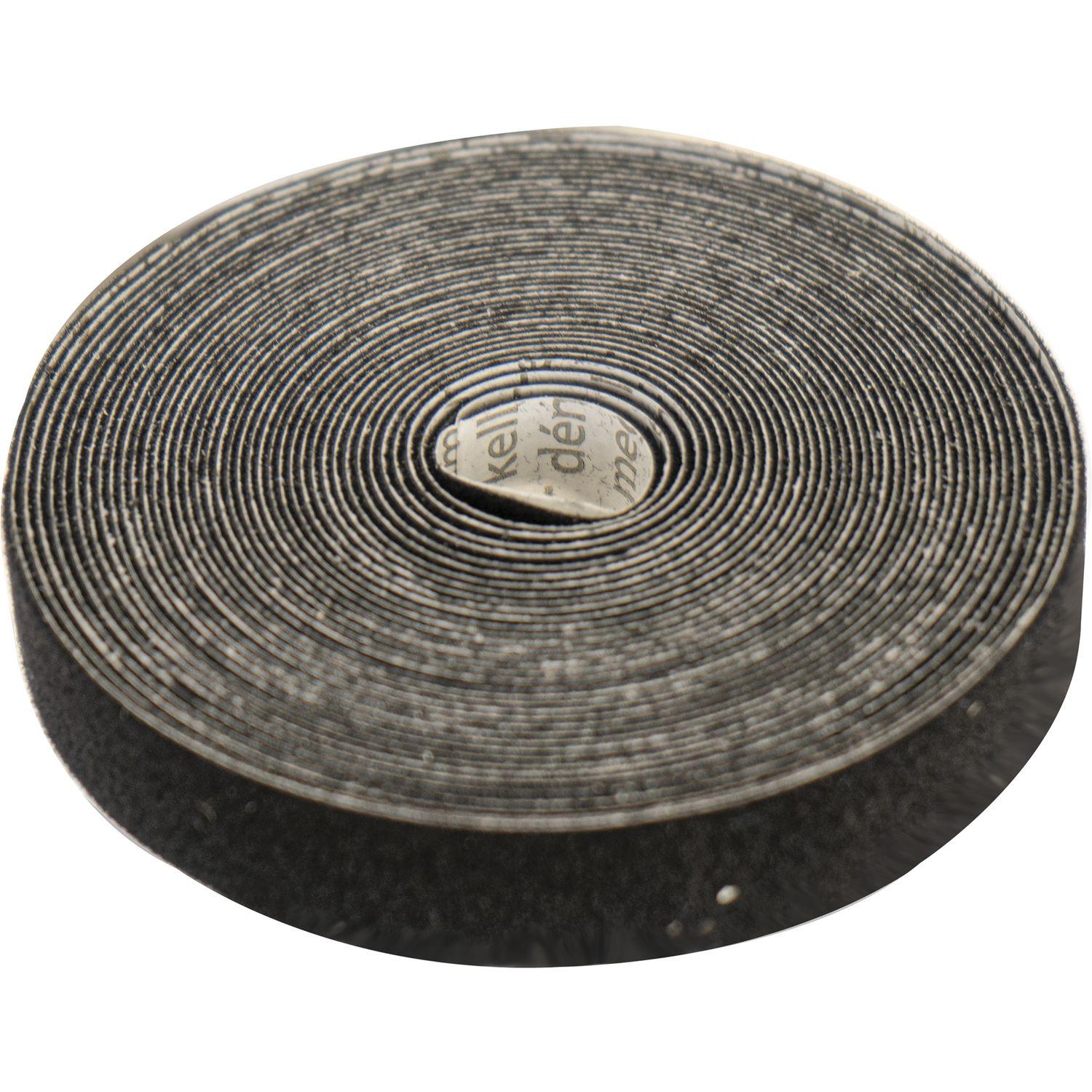 L&S Klebeband beflockt als Oberflächen- und Klapperschutz B: 12 mm, L: 5m Schwarz