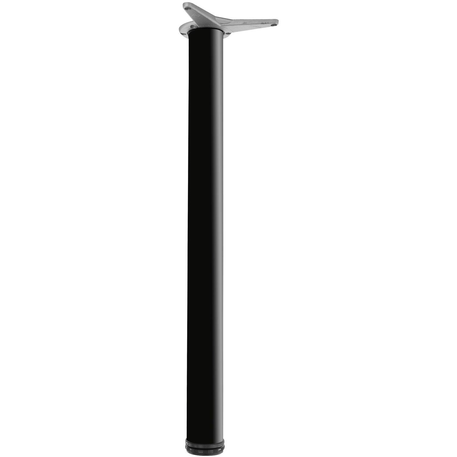 Tischfuß DM 60x700mm schwarz lackiert, SB-Verpackt
