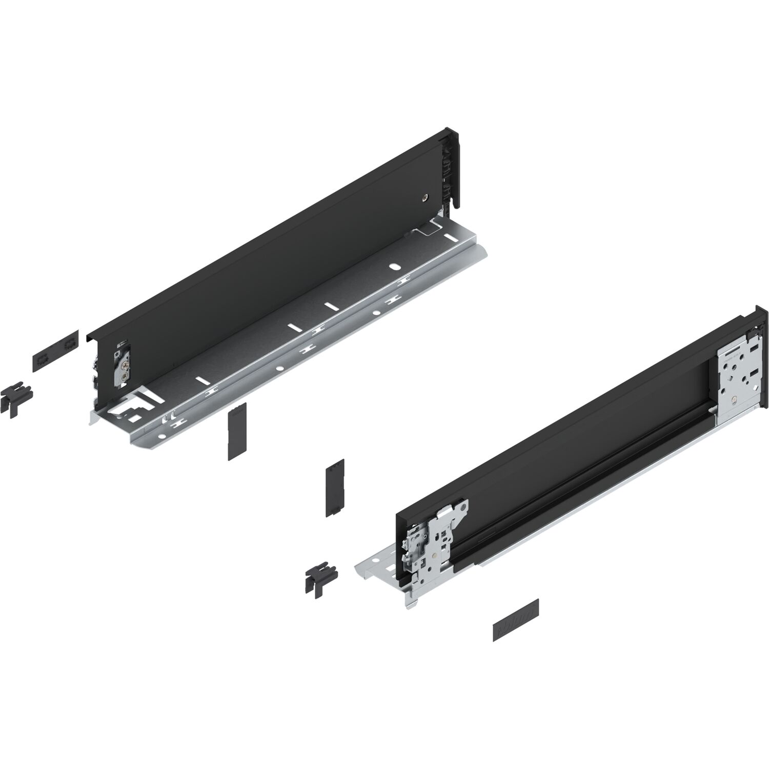 blum LEGRABOX special edition Innenzarge Höhe M, NL 400 mm, Carbonschwarz