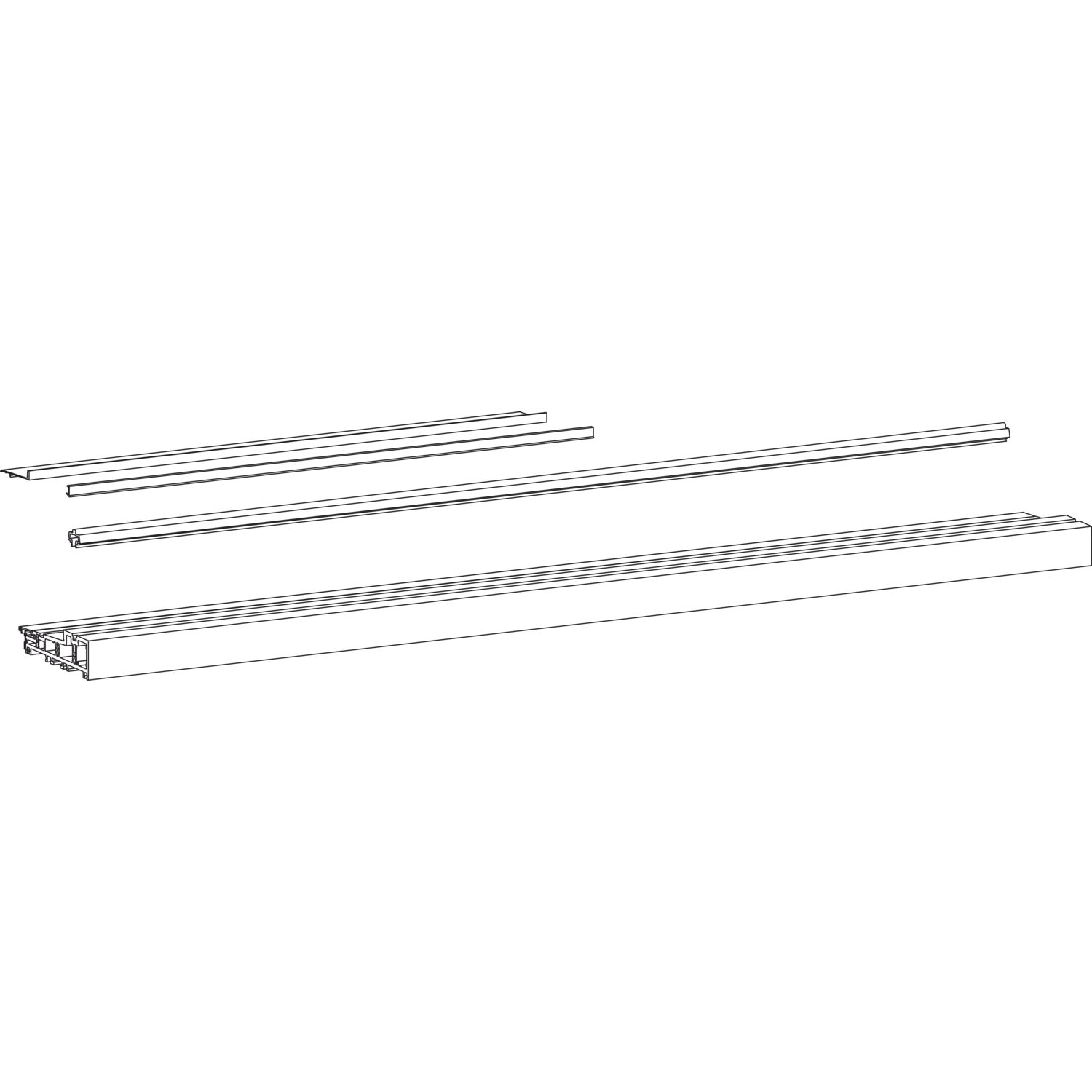 HAUTAU ThermoTop 2.1 Bodenschwellen-Set TS 79-92 mm, L=6500 mm, grau