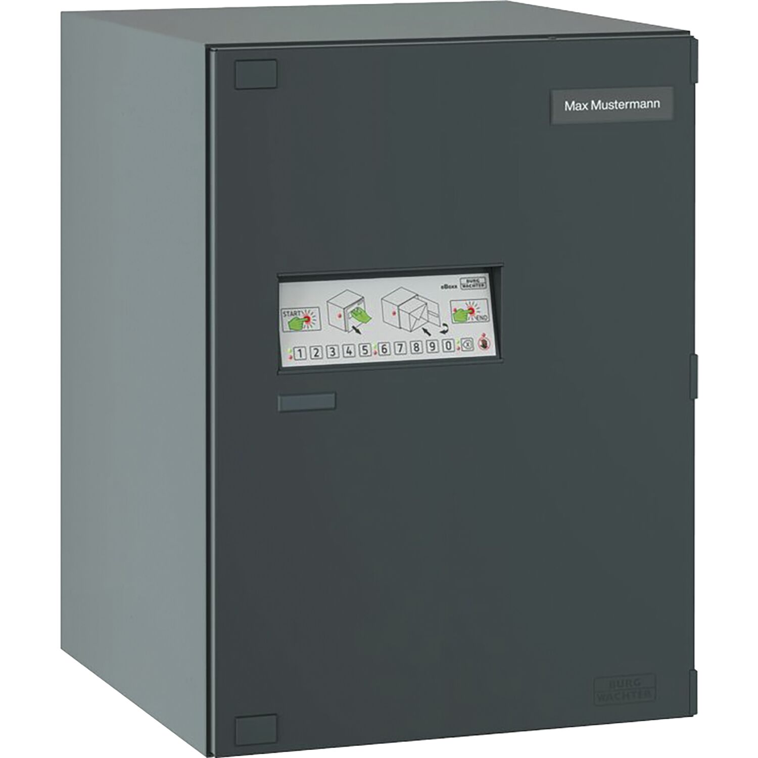 BURG Paketbox eBoxx EASY+ GV 645, Breite 575, Höhe 760 mm, anthrazit