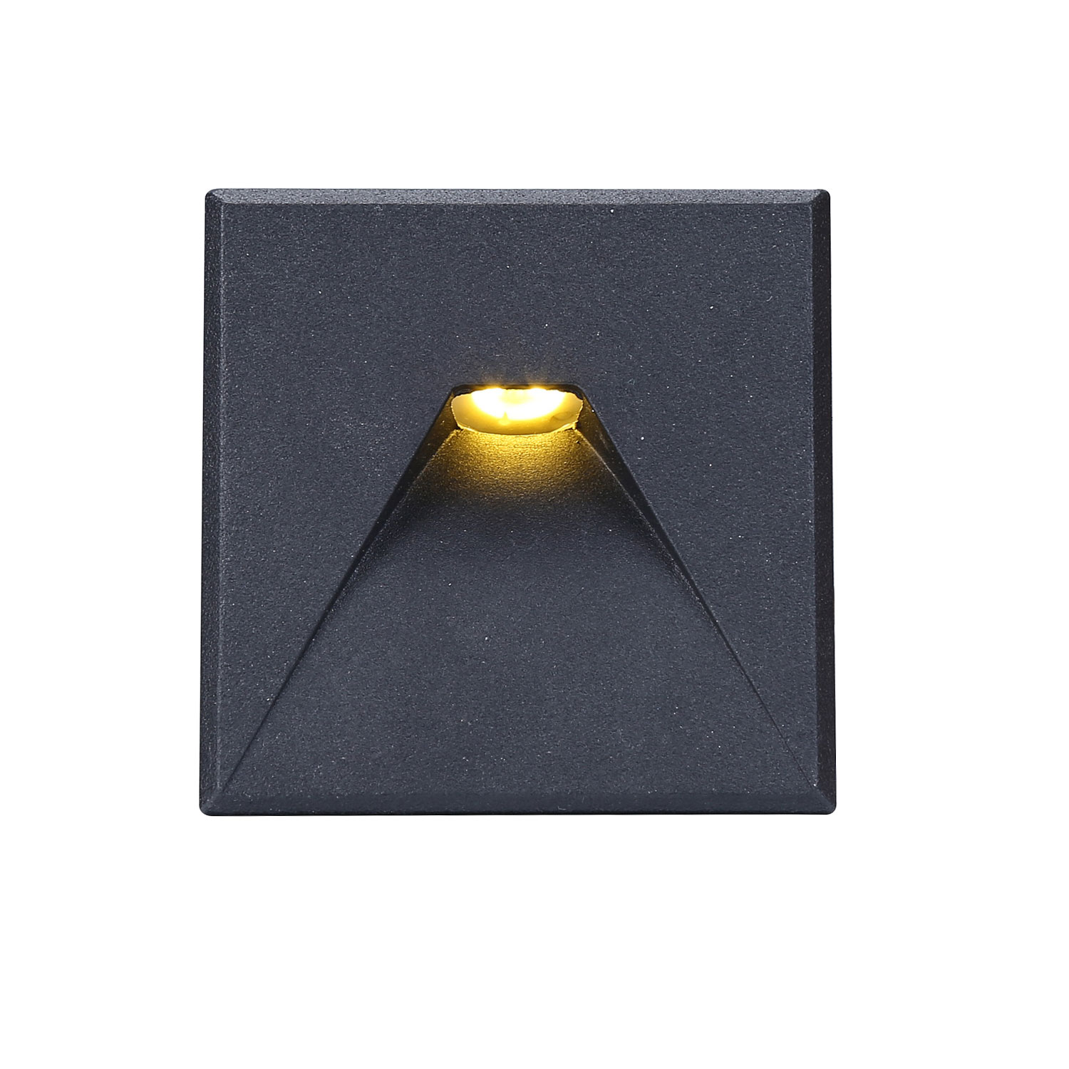 ISOLED Cover Aluminium eckig 2 schwarz für Sys-Wall68
