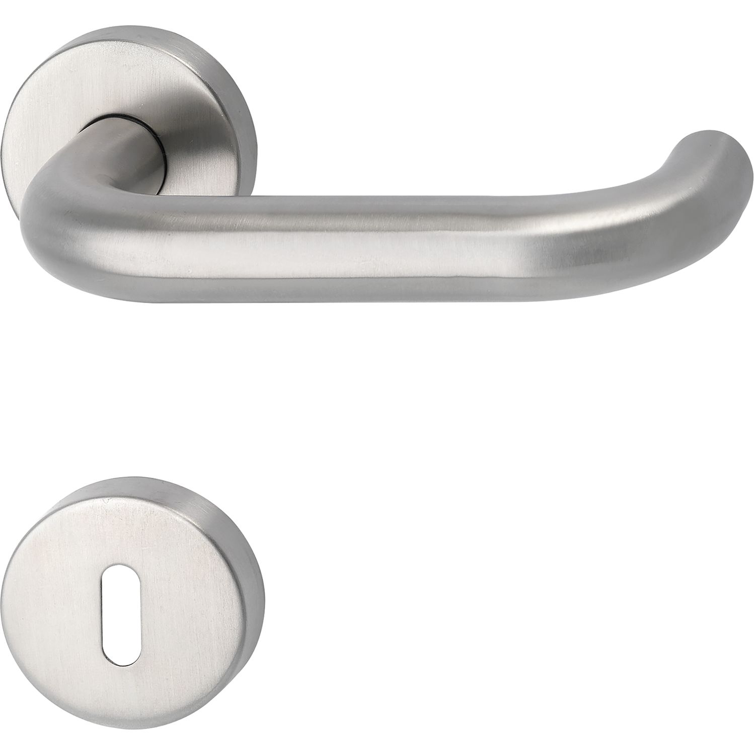 MARCHESI Drückergarnitur HARMONIE - auf Rosette BB, 38 - 45, Edelstahl matt