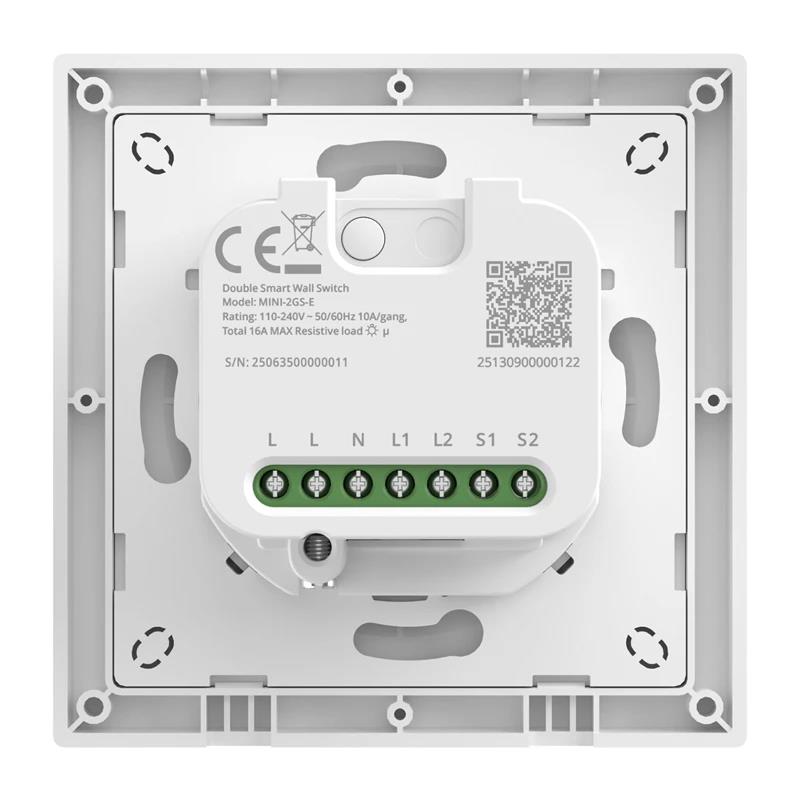 Sonoff Orb-MW2 Matter WiFi Doppelter intelligenter Wandschalter MINI-2GS-E