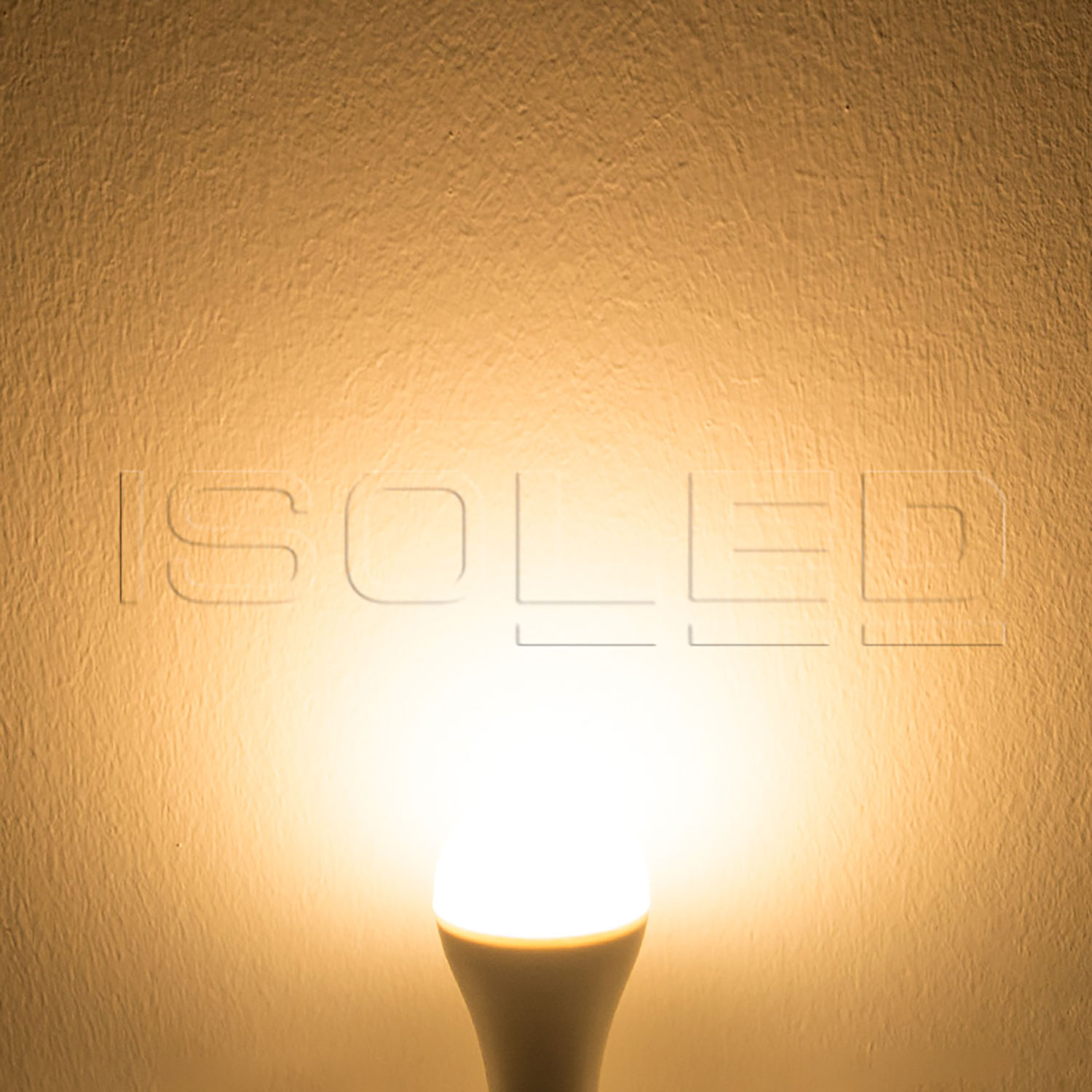 ISOLED E27 LED Birne 15W A60 240° milky warmweiß