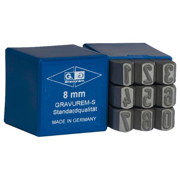 Schlagziffern-Satz Standard 8 mm
