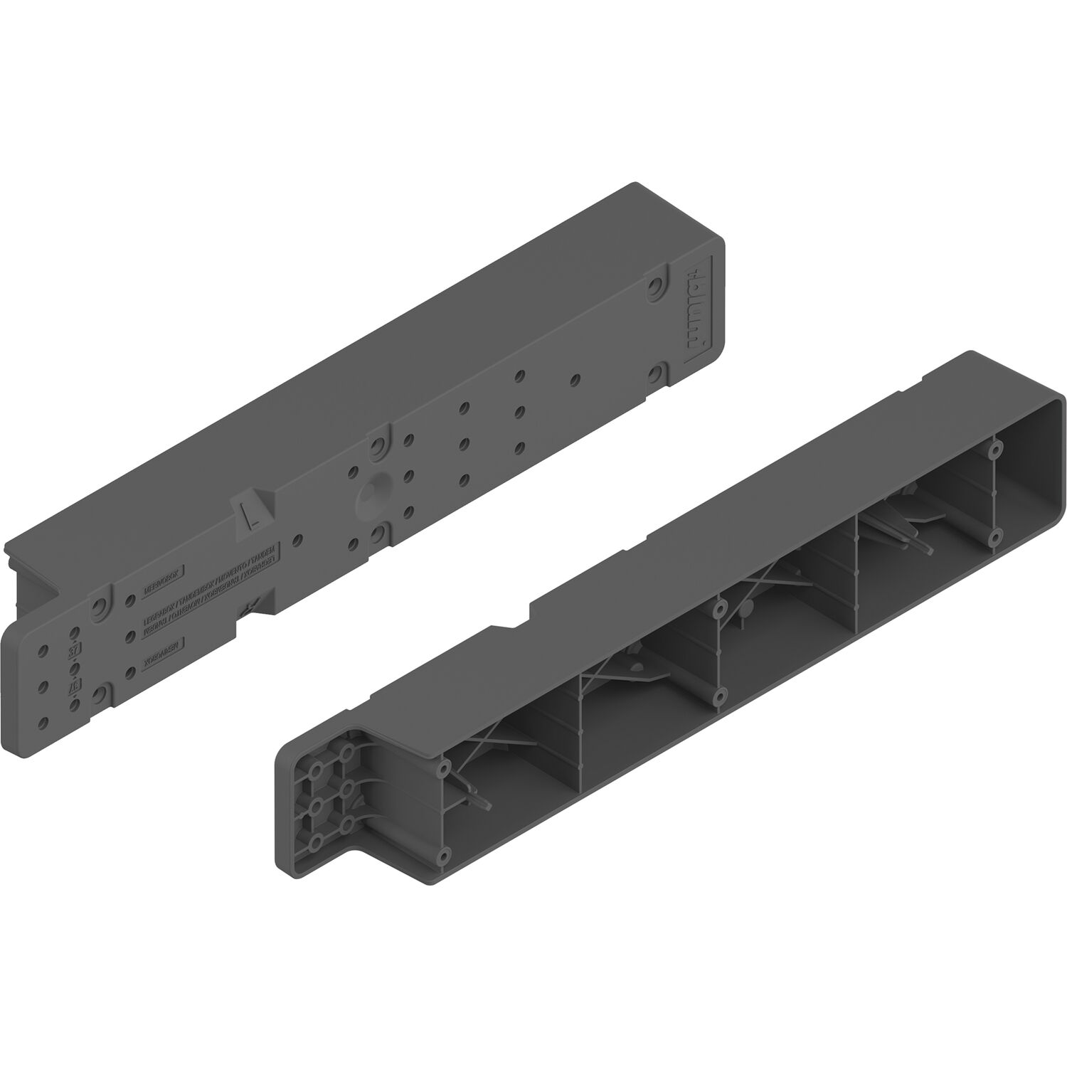 blum SPACE STEP Distanzleiste, Kunststoff grau