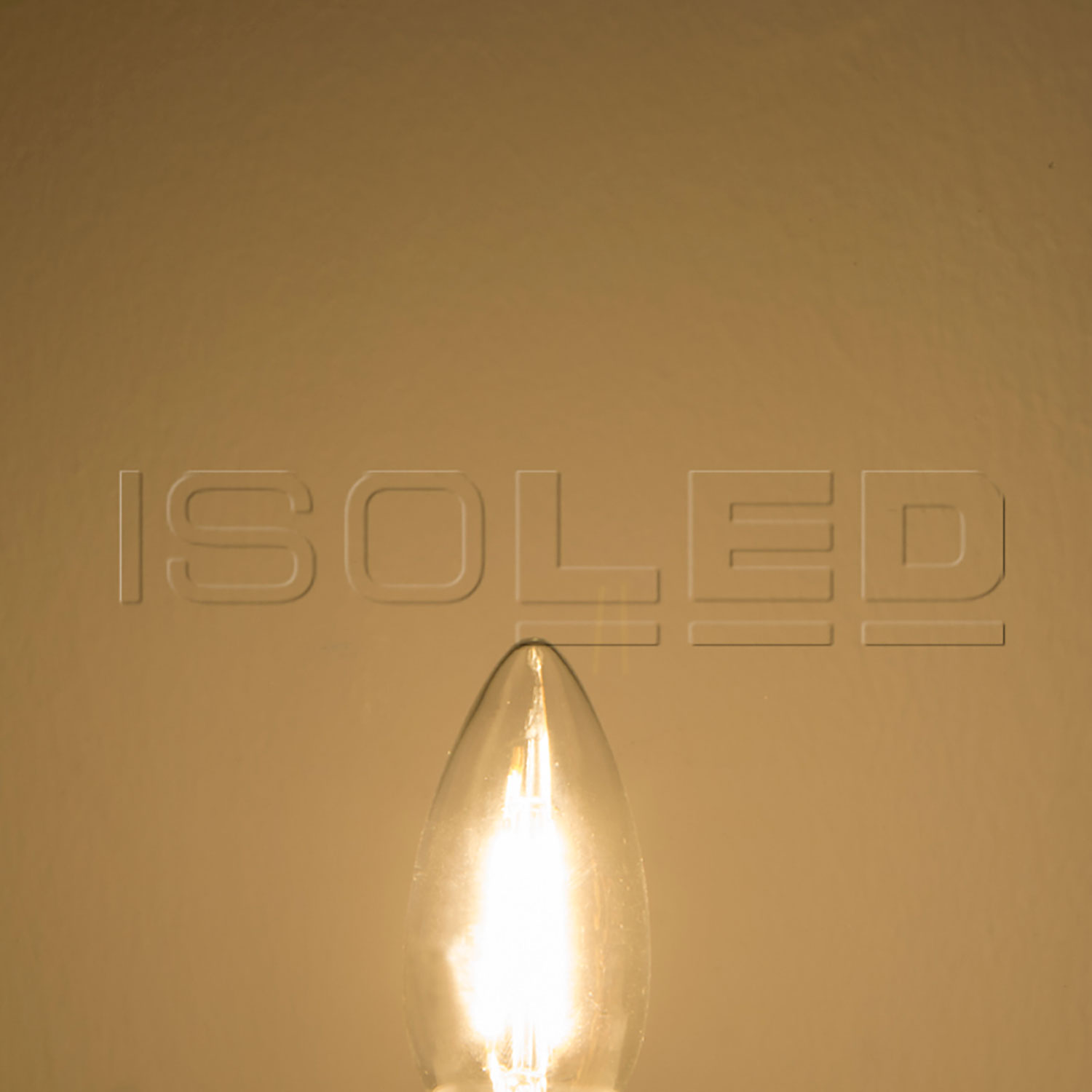 ISOLED E14 LED Kerze 4W klar warmweiß dimmbar