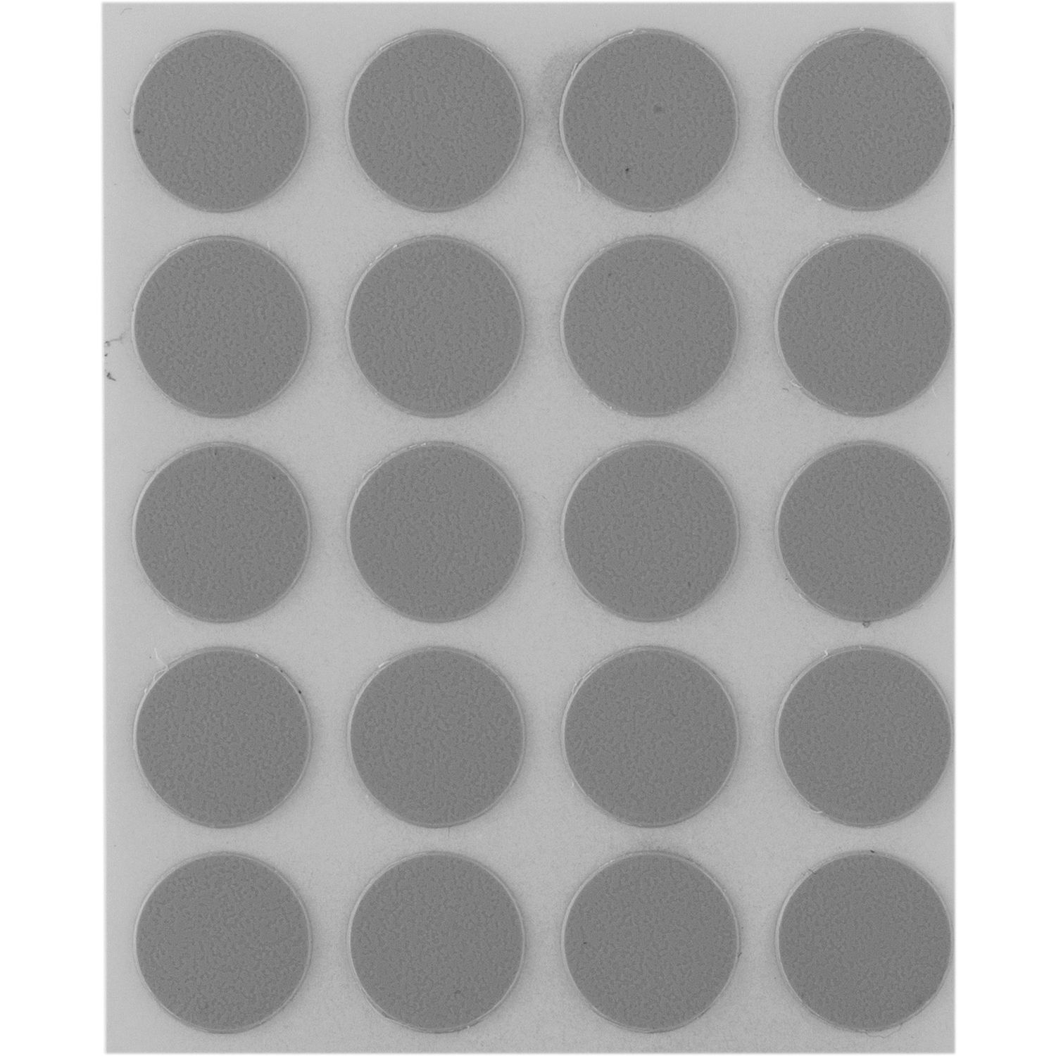 Abdeckkappe selbstklebend, ø13mm, 20 Stück, Kunststoff grau