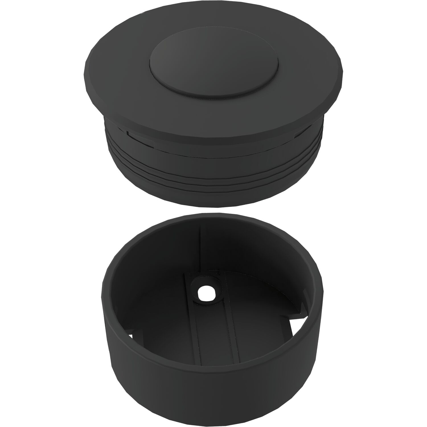 SIRO PushPower Druckschalter Mini 35 schwarz