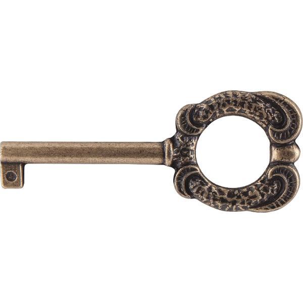 SIRO Möbelschlüssel Faial Länge 83 mm, ZN altmessing brüniert