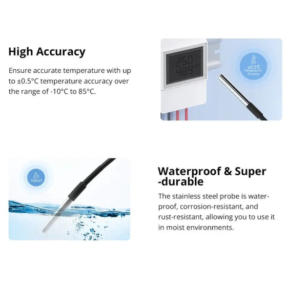 Sonoff Wasserdichter Temperatursensor für die TH-Serie