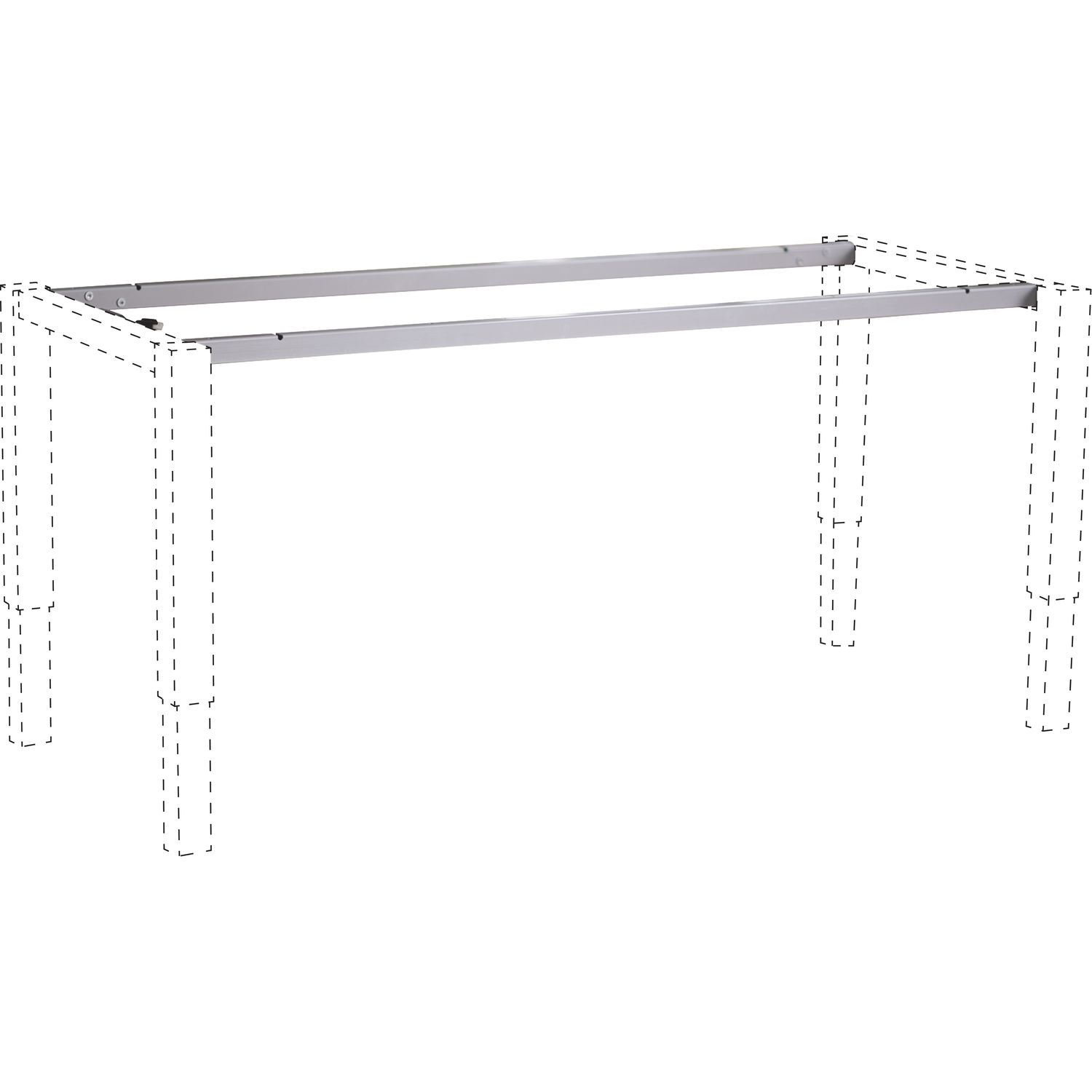 ninka Sitz-Steh-Tischgestell 4-Leg Strong Traverse 2600 mm schwarz