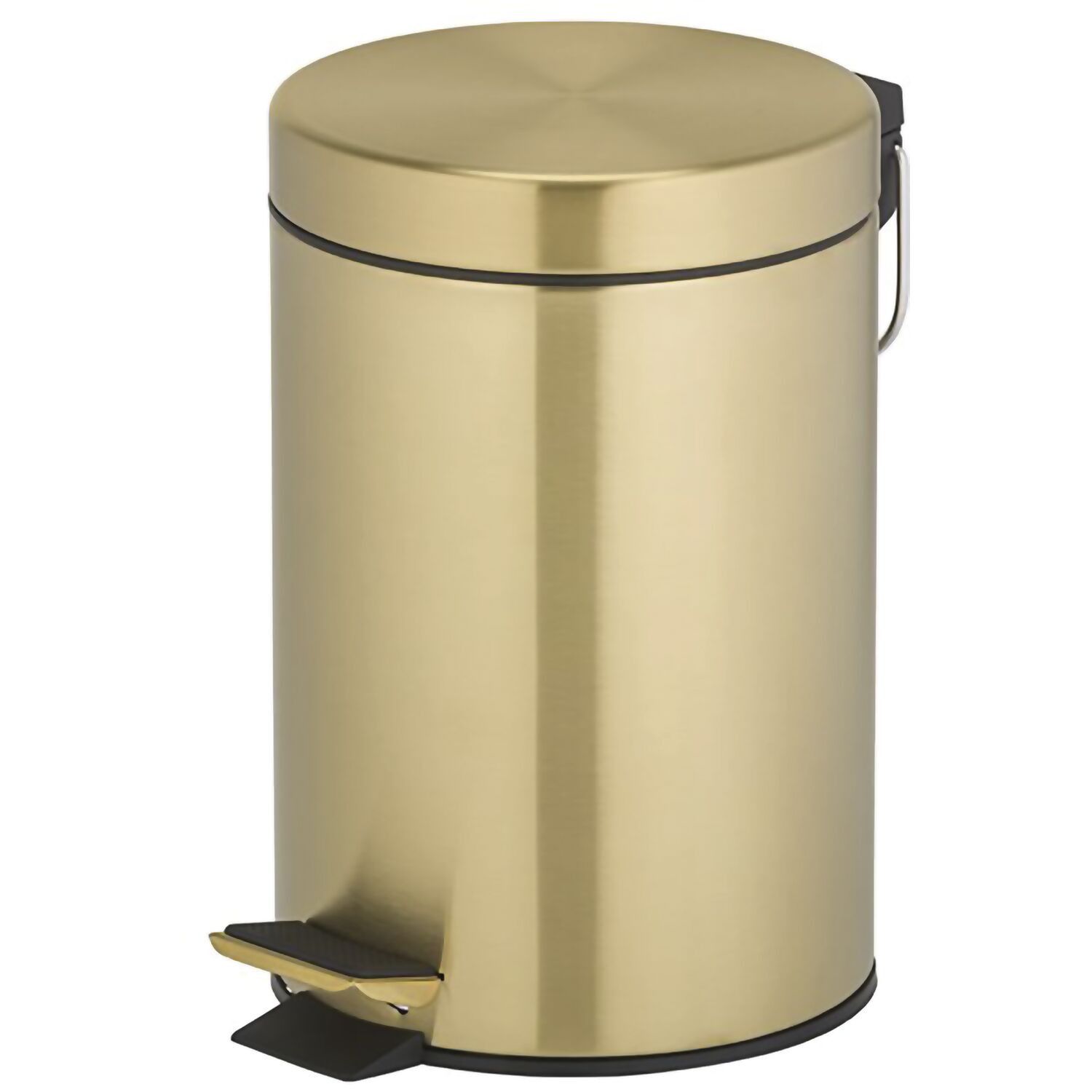 GEESA Treteimer Hotel 3 Liter Gold gebürstet