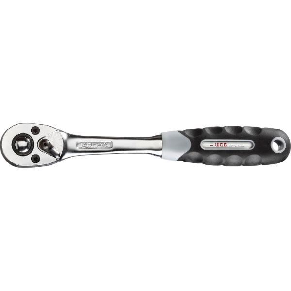 WGB Umschaltknarre 1/2" vierkant DIN3122D 72 Zähne und 2K-Griff