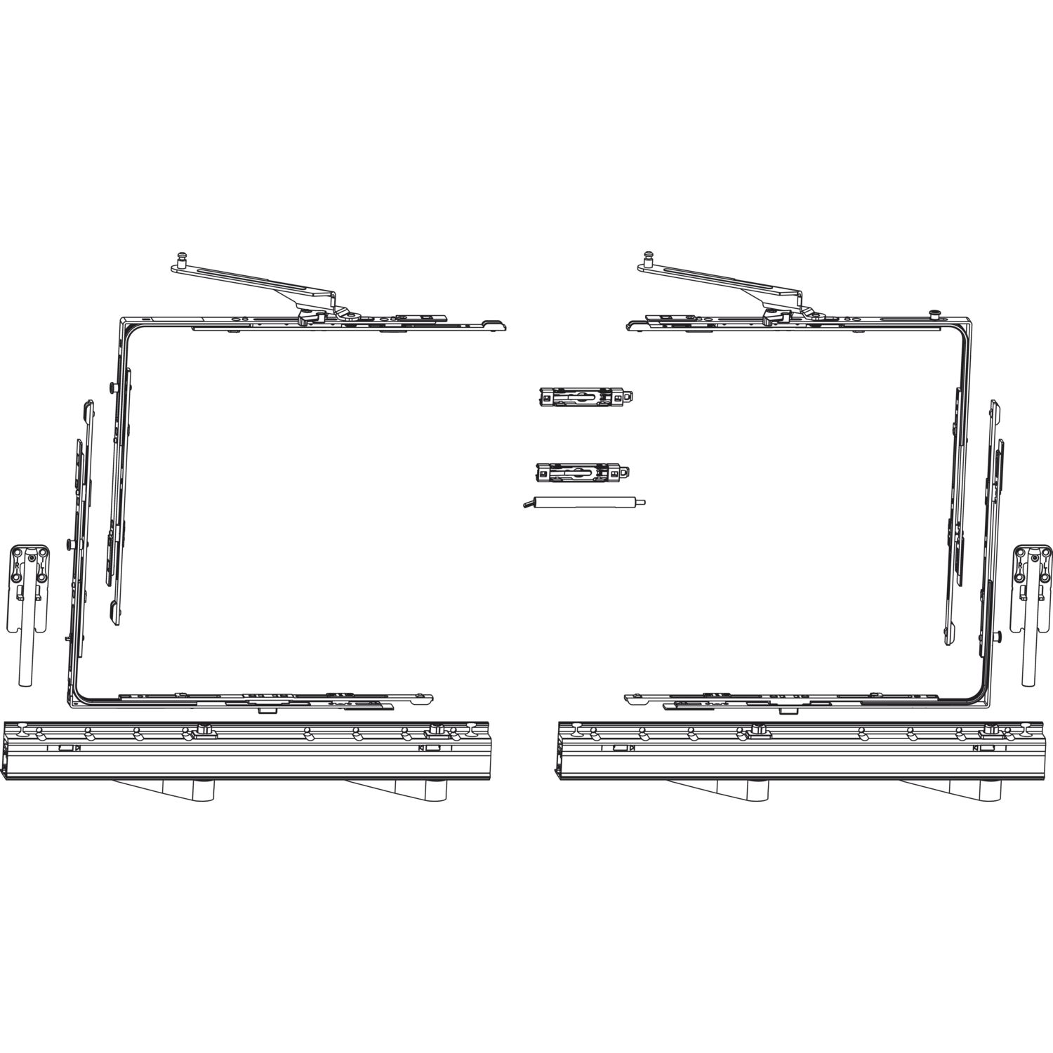 Maco #455511 SKB-Z Grundkarton, Schema A, 200 kg, Versatz 13 mm, rechts, silber (455511)