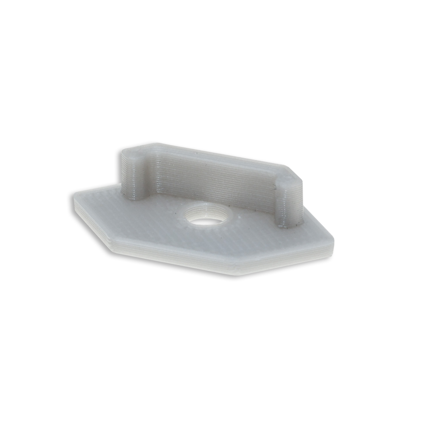 ISOLED Endkappe E205 für LED Fliesenprofil Ausseneck mit Kabeldurchführung 1STK