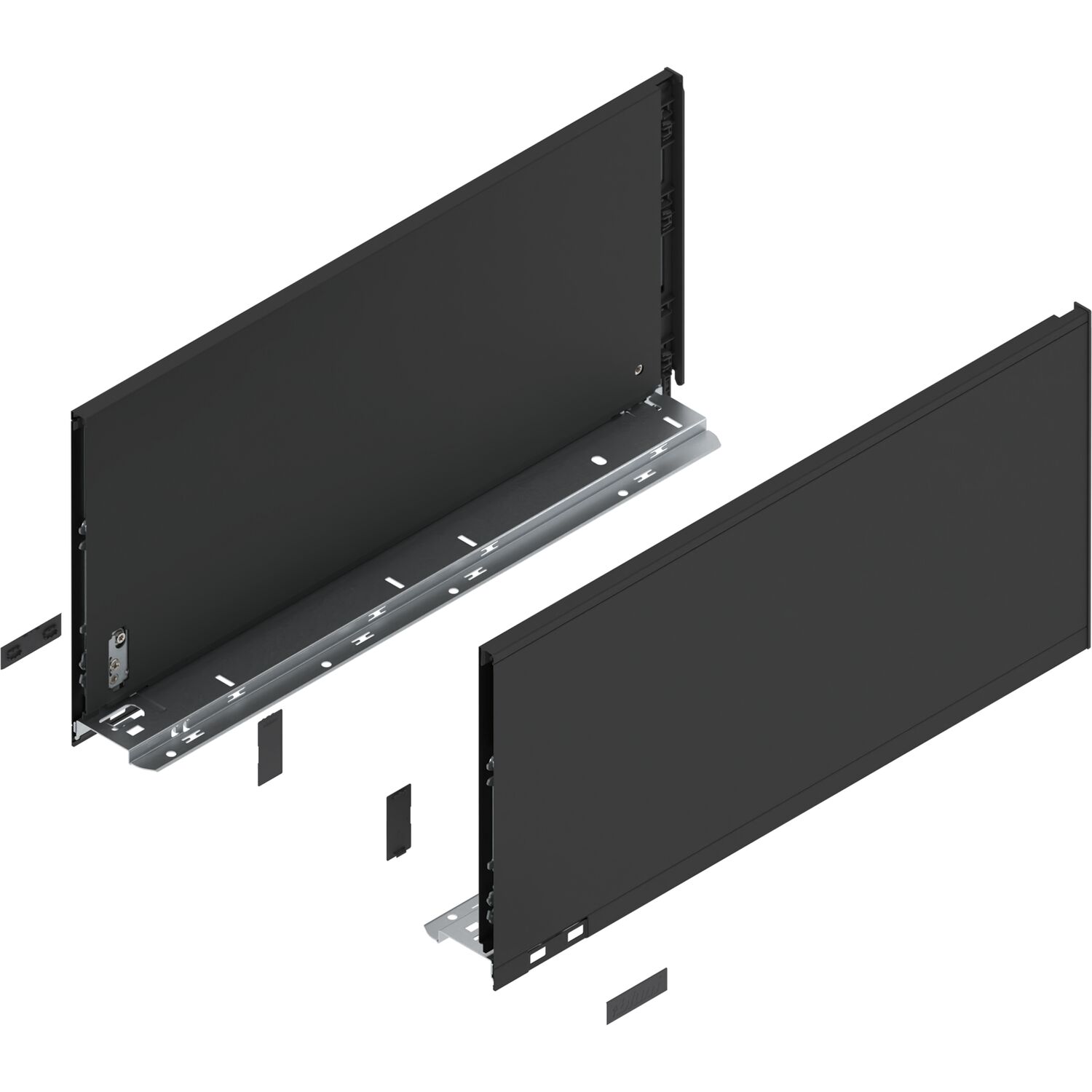 blum LEGRABOX pure Zarge Höhe F, NL 500, Carbonschwarz-matt