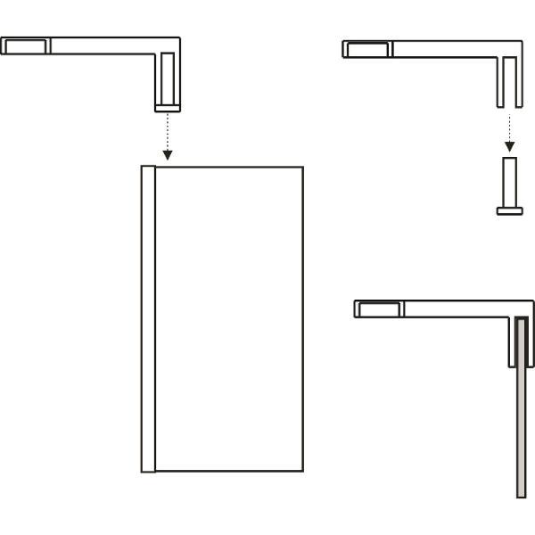 Spiegelleuchte Aalto 300mm 5W 3000 K warmweiß Chrom 230 V