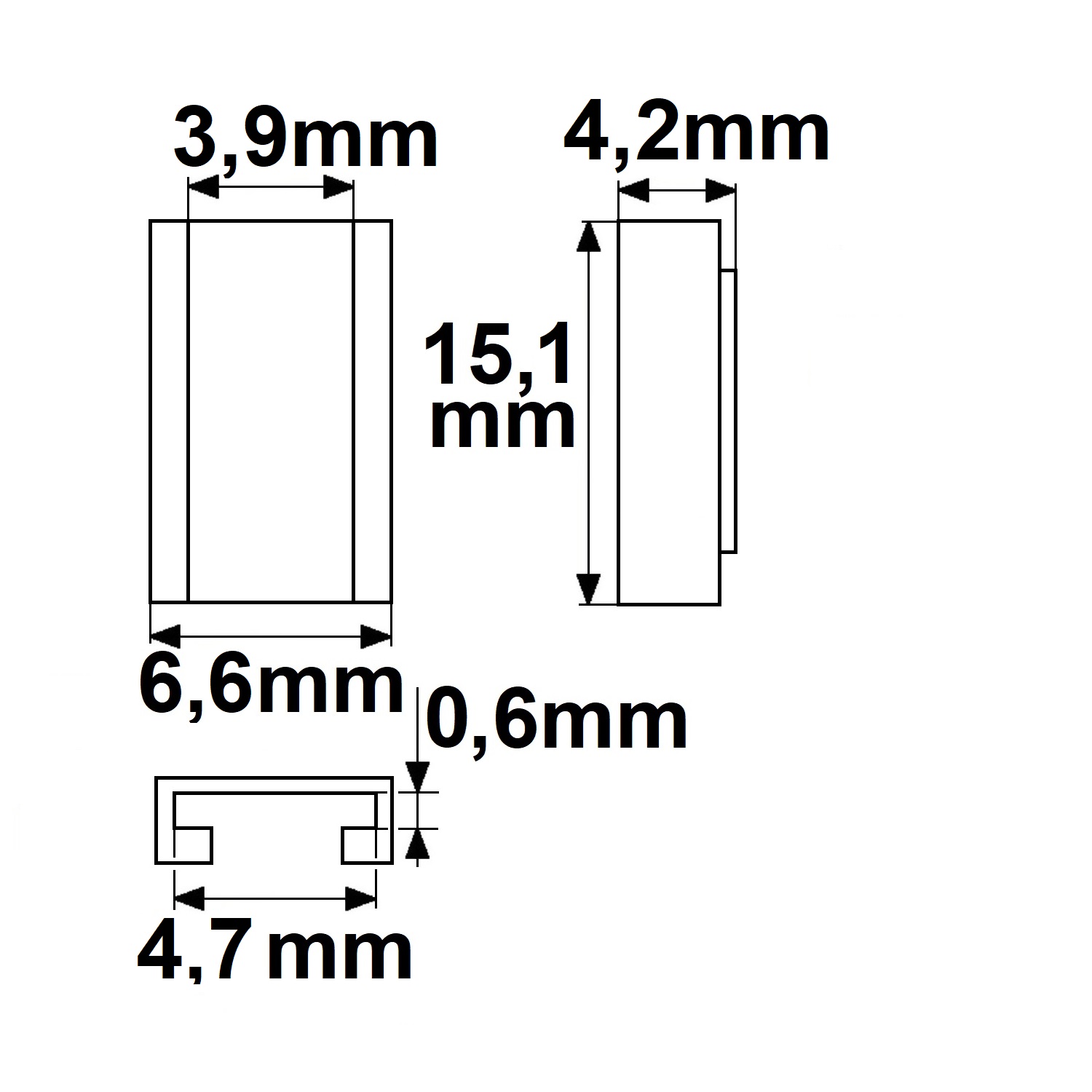ISOLED Kontakt-Verbinder mit Kabel Universal (max. 5A) K2-25 für 2-pol. IP20 Flexstripes mit Breite