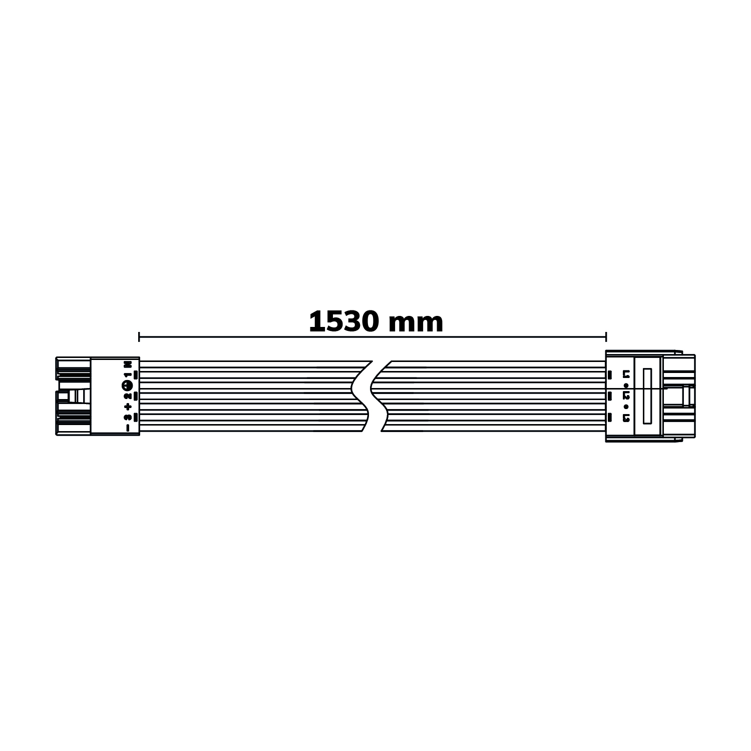 ISOLED FastFix LED Linearsystem R PRO Modul Verlängerungskabel 1,5m 7-polig female