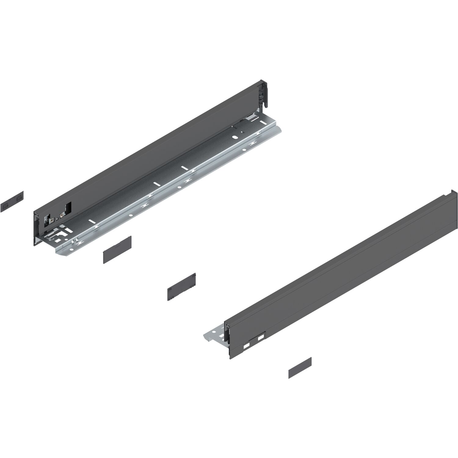 blum LEGRABOX pure Zarge Höhe N, NL 500, Oriongrau-matt