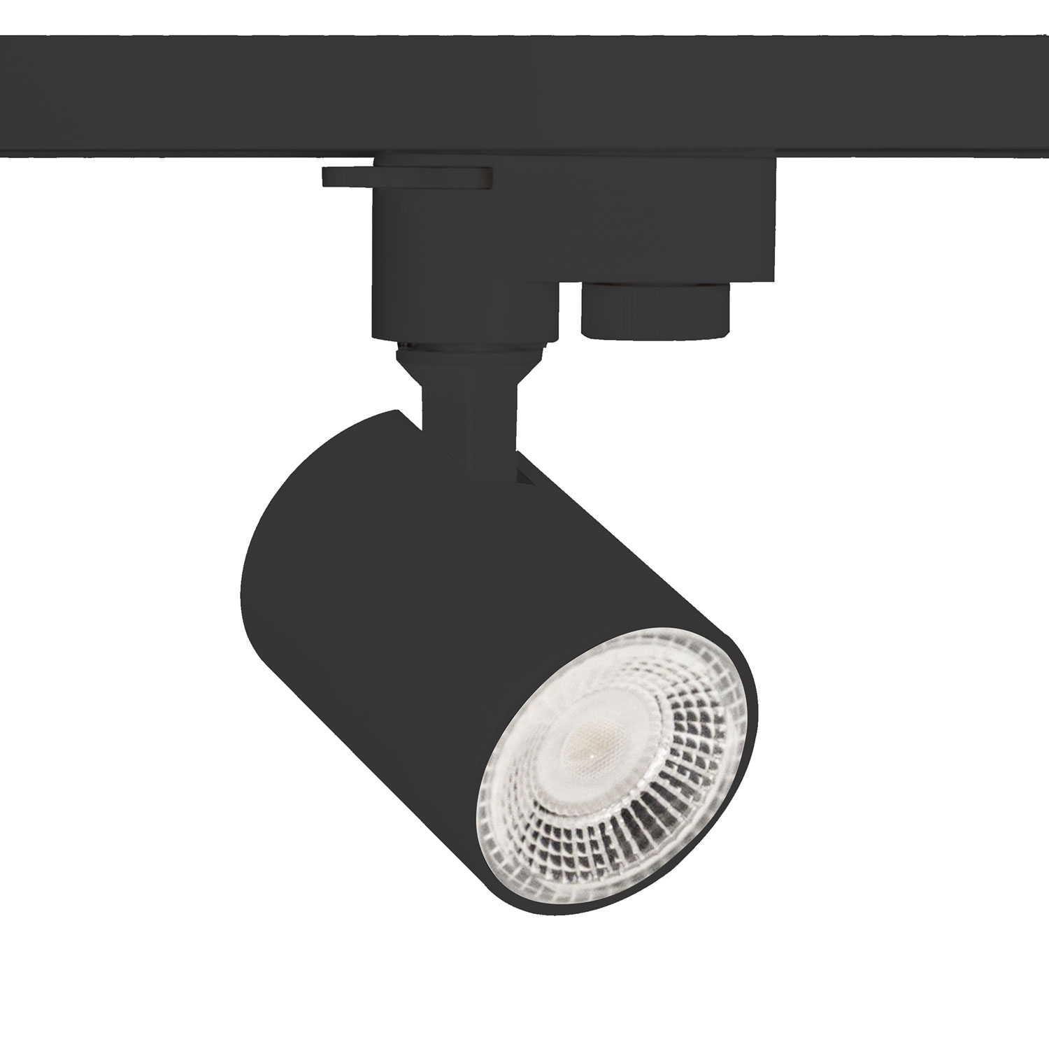 ISOLED 3-Phasen Schienen-Adapter Mini für GU10-Spots schwarz matt