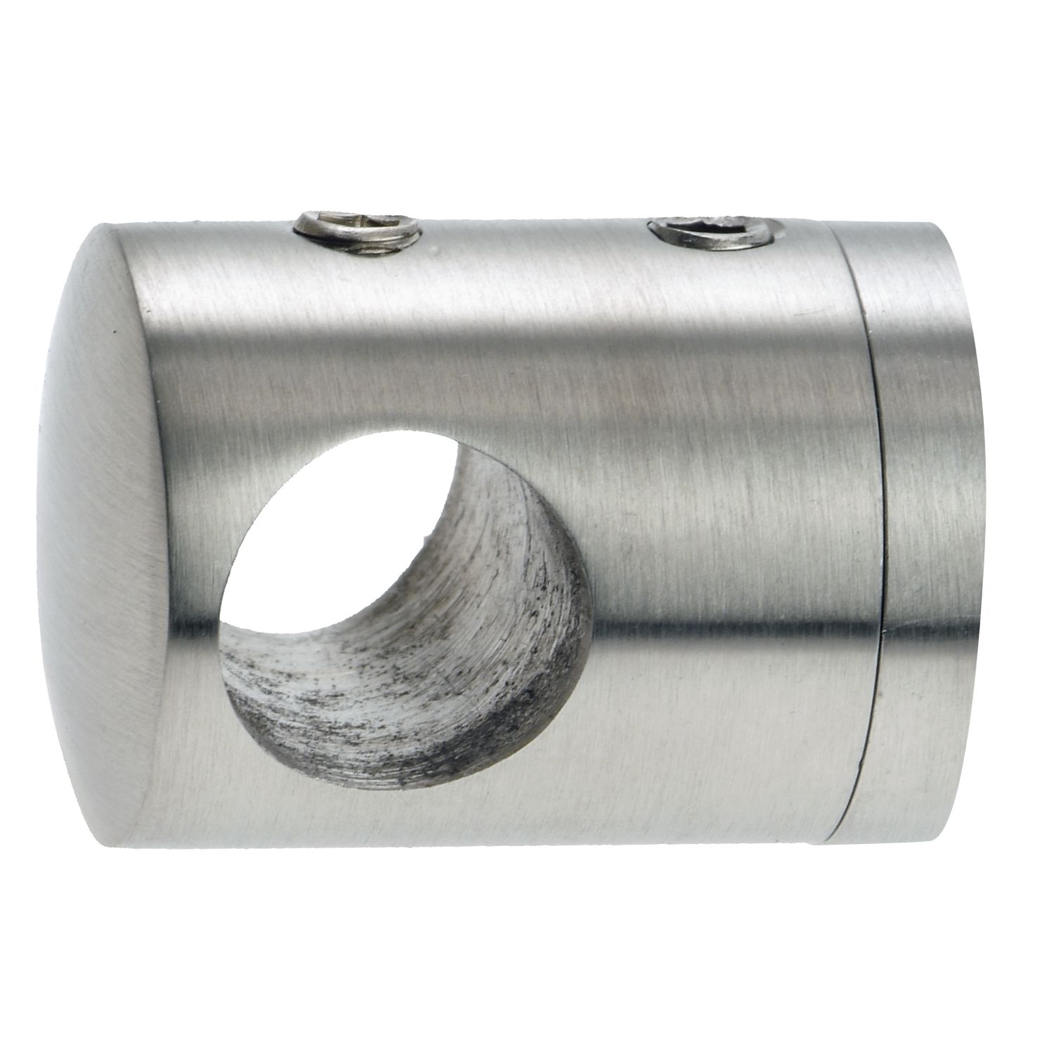 croso Querstabhalter für geraden Anschluss, Bohrung 12,2 mm, Edelstahl V2A