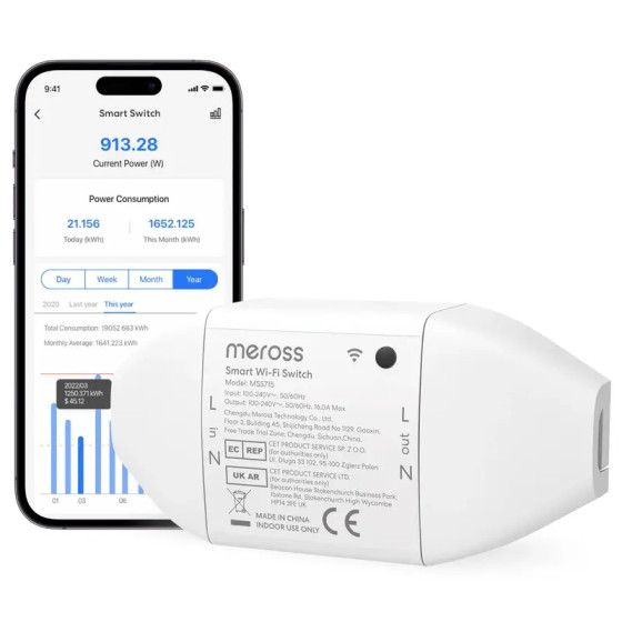 Meross Smarter Schalter WiFi Matter