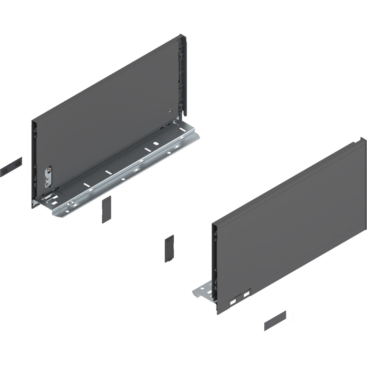 blum LEGRABOX pure Zarge Höhe C, NL 350, Oriongrau-matt
