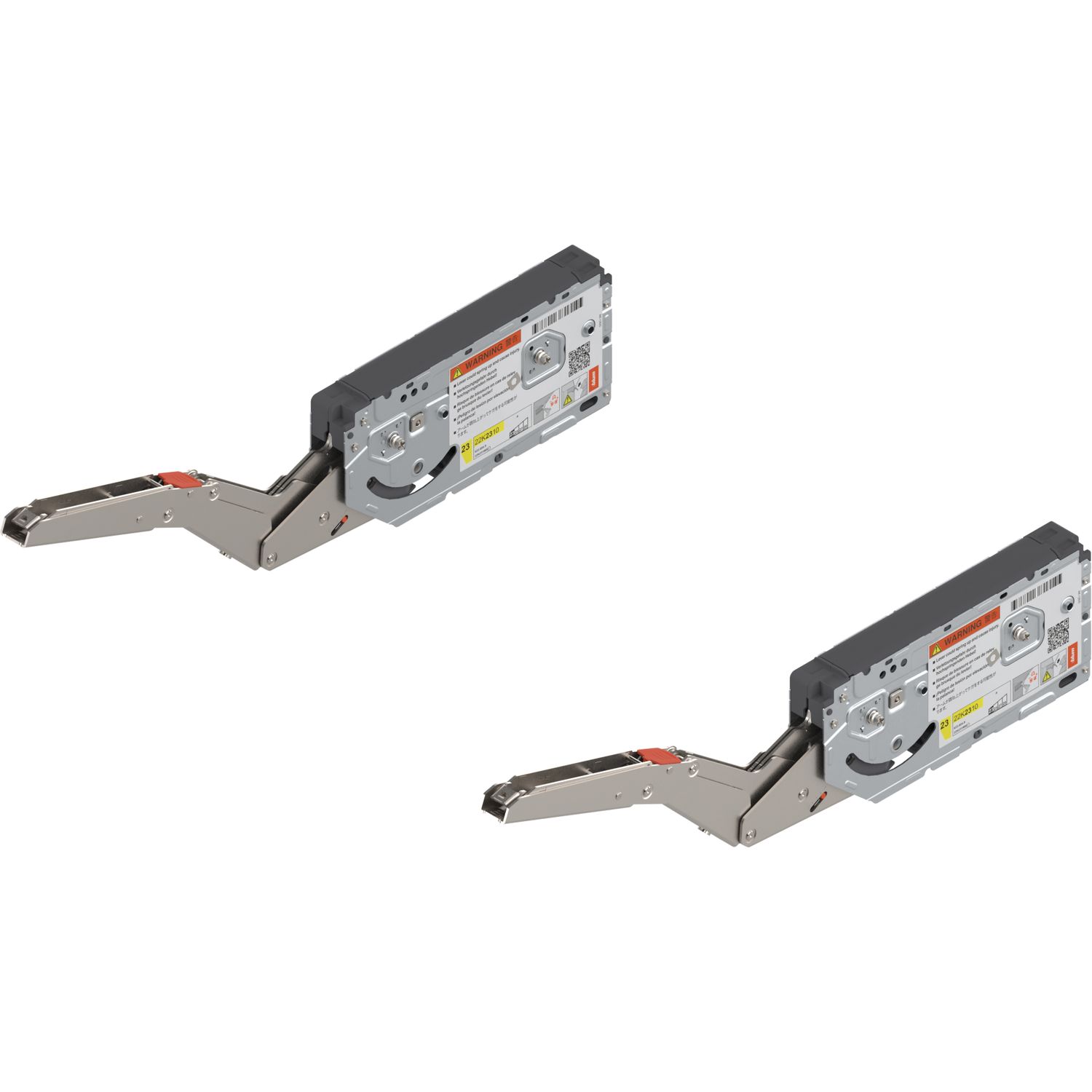 blum AVENTOS HK TOP Kraftspeicher-Set mit Systemschrauben, LF 930-2800