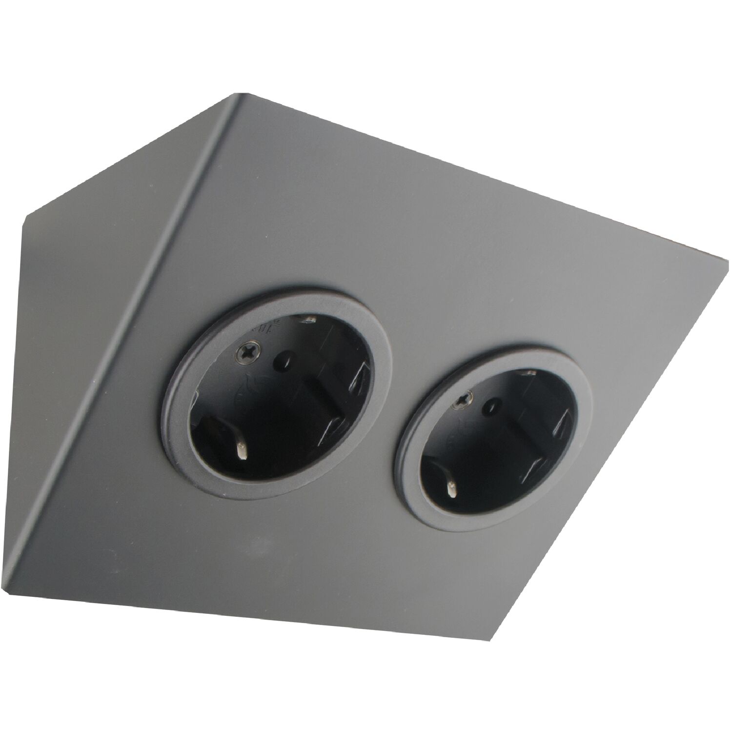 CARESSI Steckdosenelement 2ST14 2 Schukosteckdosen schwarz