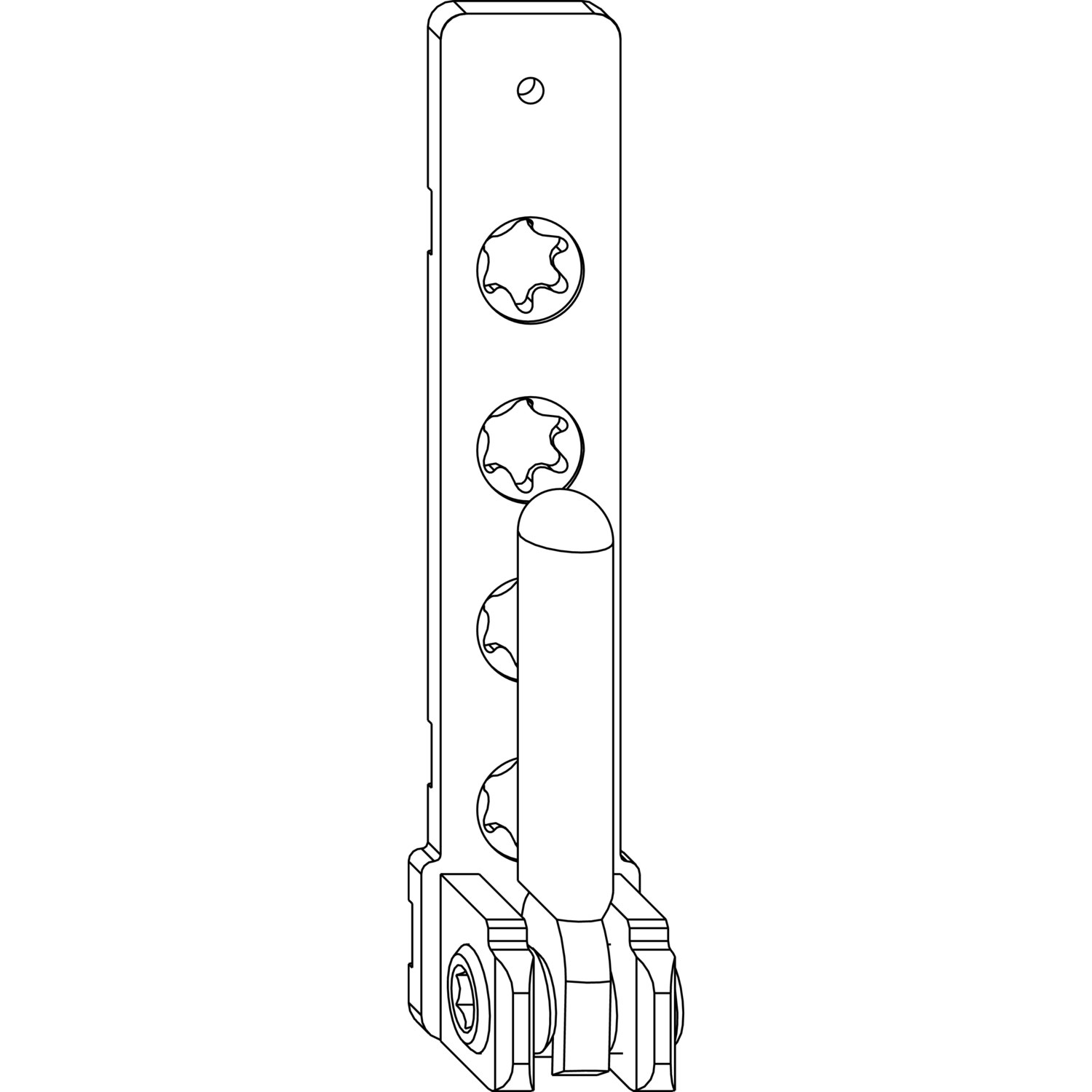 Maco #206802 MACO Ecklager PVC, mit 3 mm Positionszapfen, 100 kg, weiß (206802)