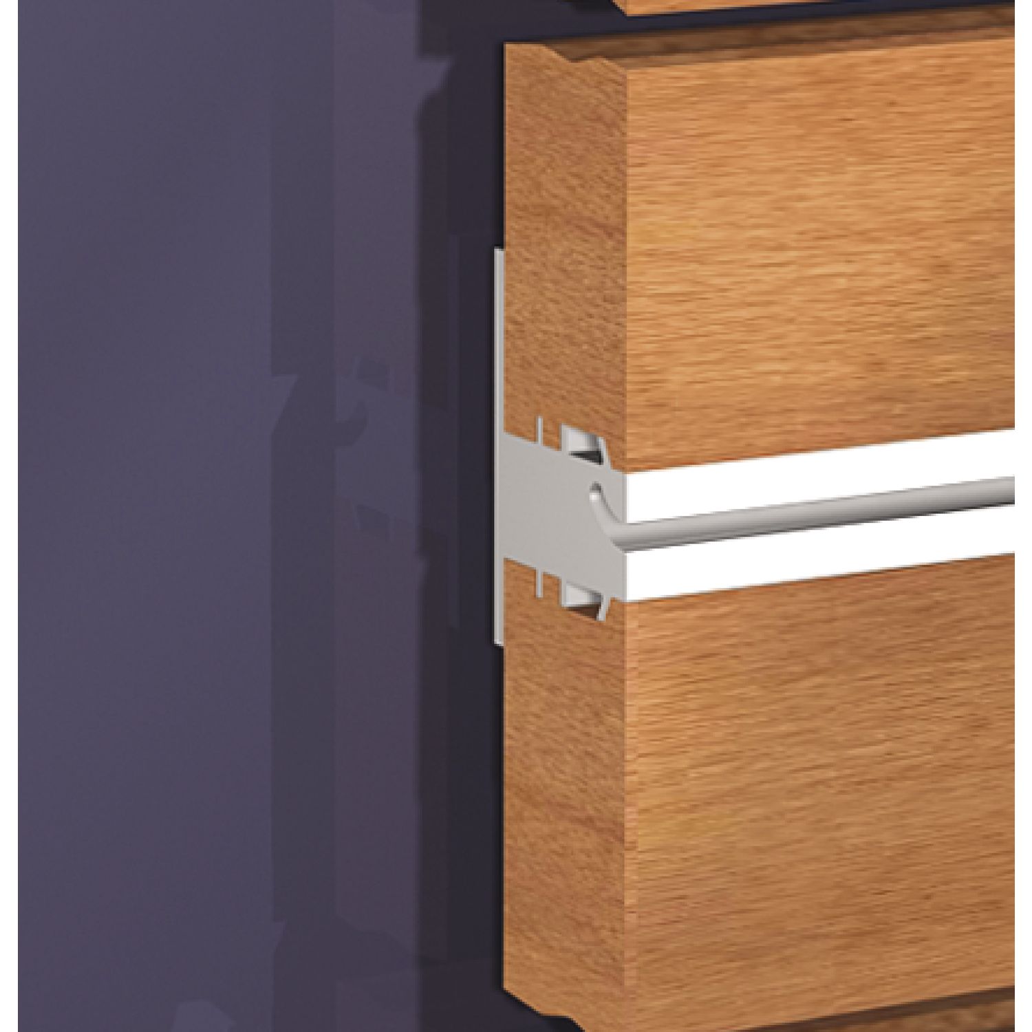 ninka ALU-STYLE Wall Sys Zwischenprofil zum Verschrauben Aluminium