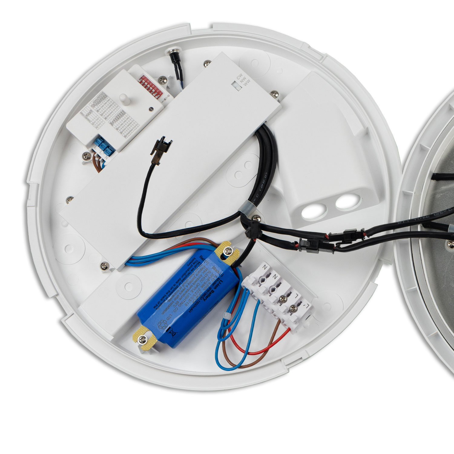 ISOLED LED Decken/Wandleuchte 18W weiß IP54 mit Bew.Sensor+Notlichtfunktion ColorSwitch 3000|4000|50