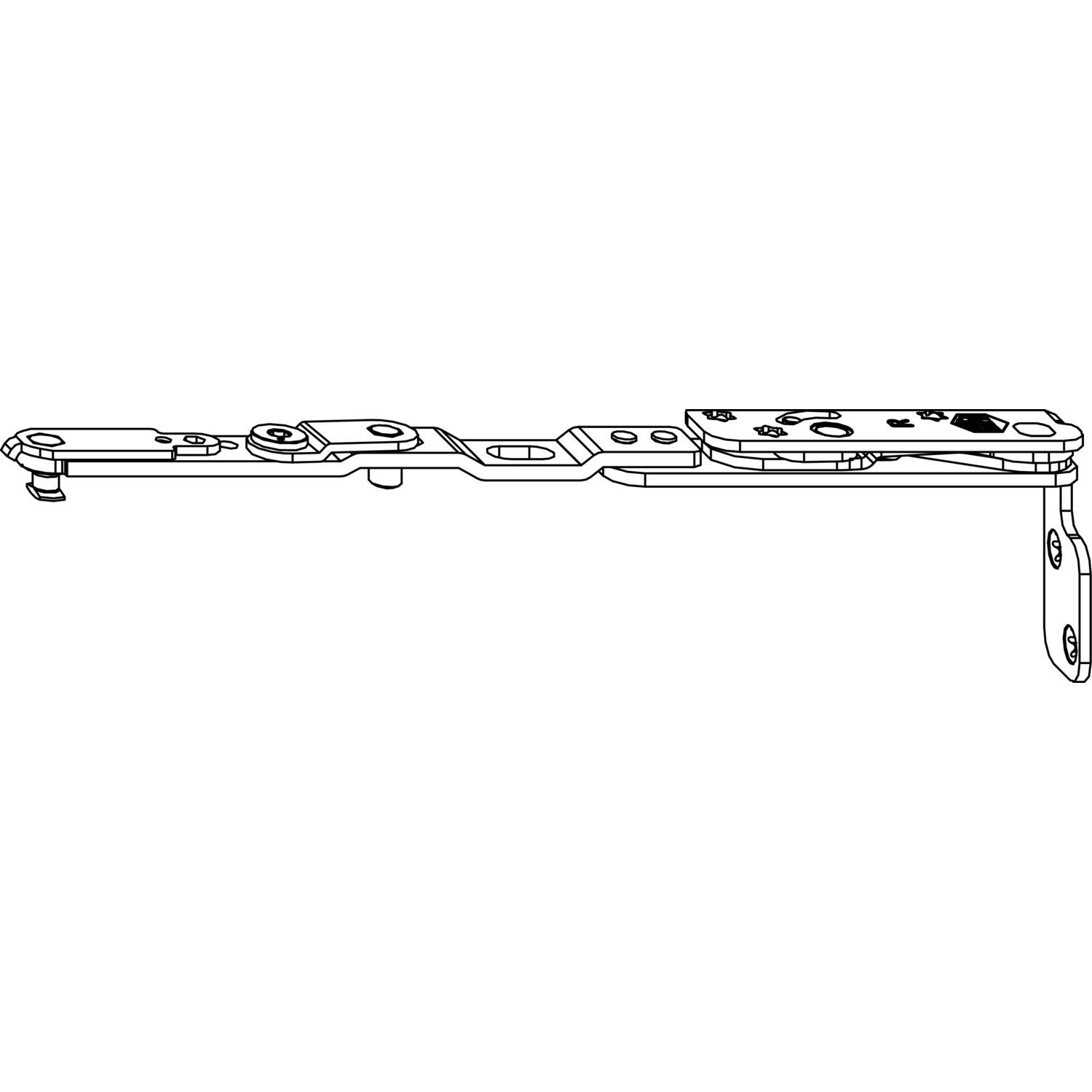Maco #217724 MACO Kippbandarm POWER Holz FT24 13V FFB 255-1200 silber links (217724)