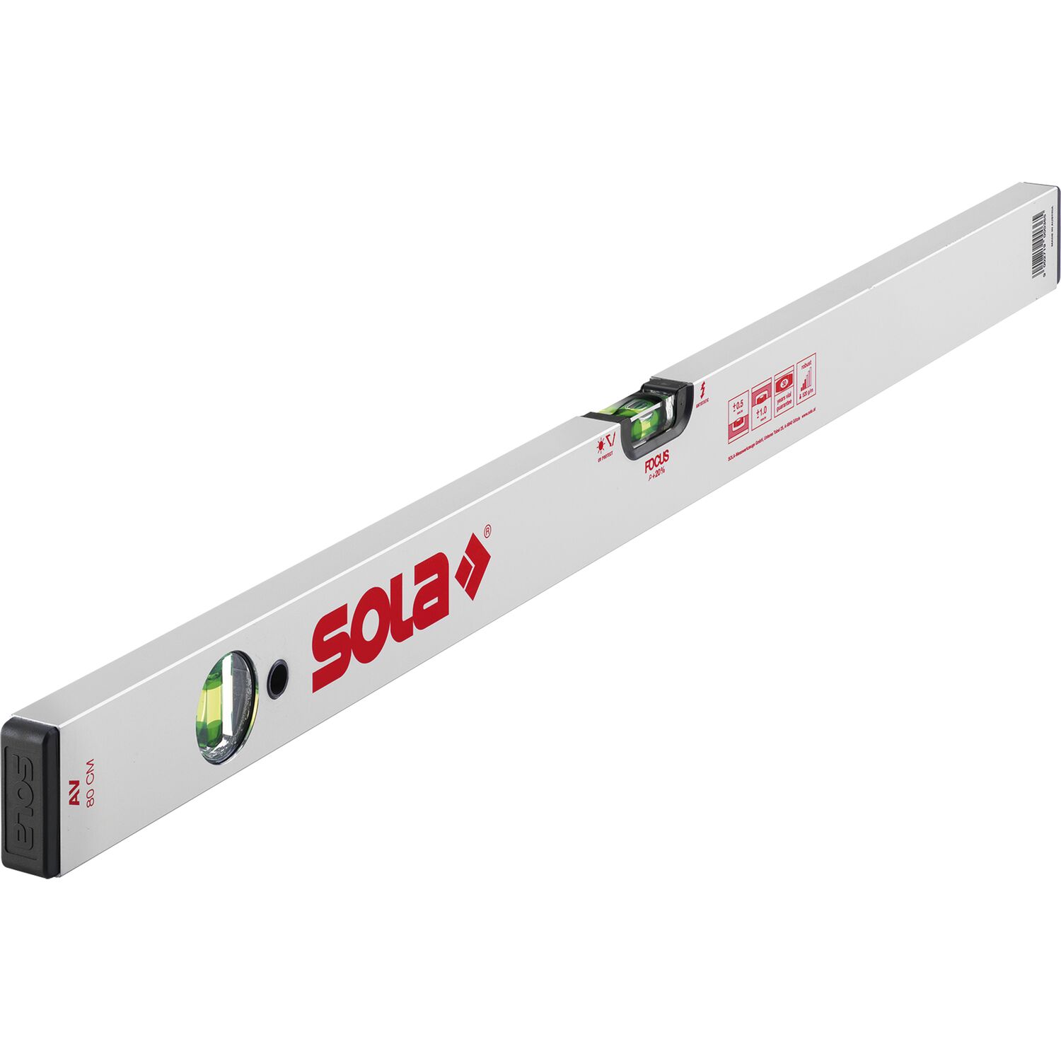 Sola Wasserwaage AV 80 Aluminium Länge 800 mm