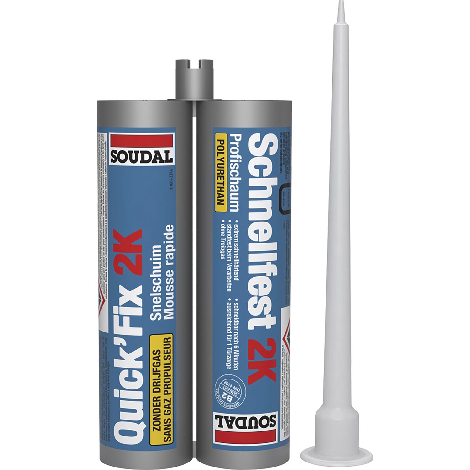 SOUDAL 2K-Schnellfest Zargenschaum B2 210ml, - 5,5L Ausbeute