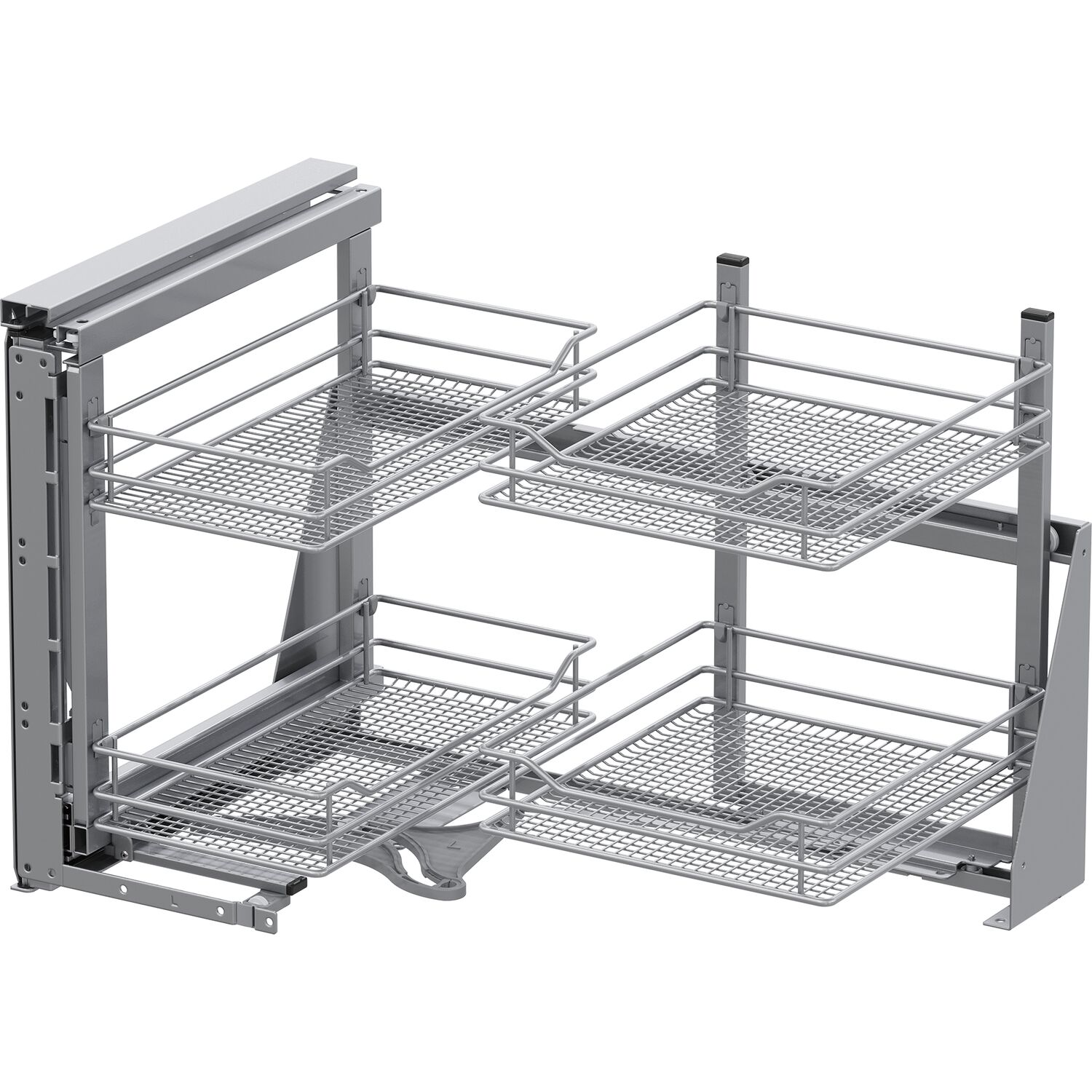 Vauth-Sagel VS COR Fold Eckauszug Set Saphir KB 900 mm links Silber