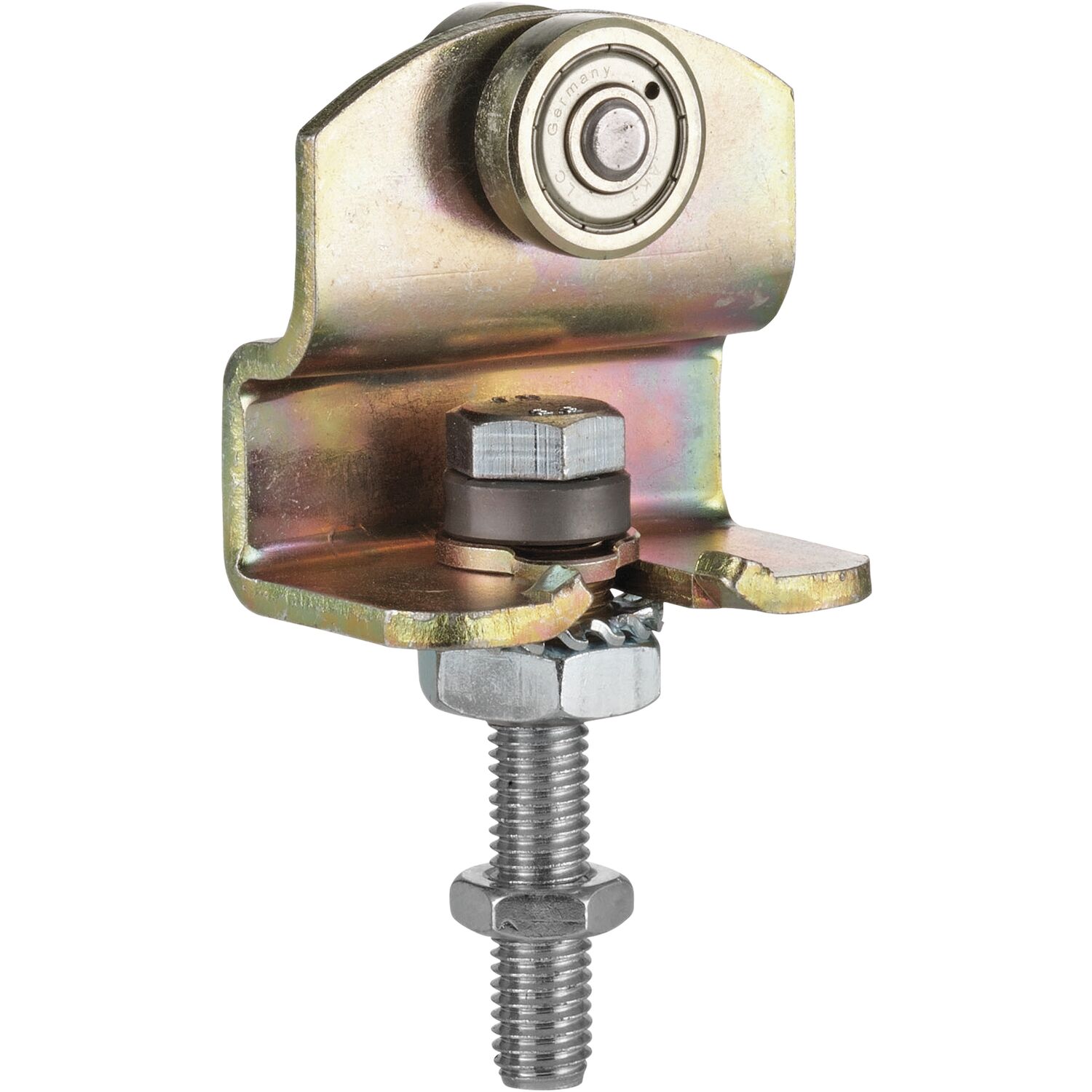 HELM Rollapparat HELM 385 einpaarig mit Drehlager, Stahl verzinkt, gelb