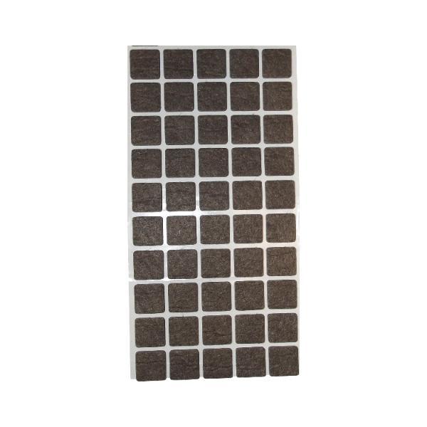 SCH Filzgleiter 20x20x3mm selbstklebend braun (1000 Stück)