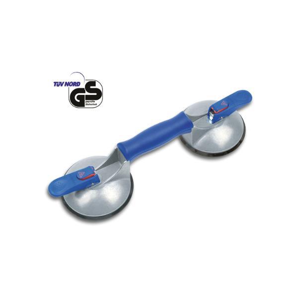 Bohle Glasscheibenheber 2-Kopf längs mit Vakuumanzeige Tragkraft 60 kg