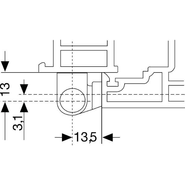 Aufschraubband 14 x 80 mm, Stahl kunststoffbeschichtet dunkelbraun