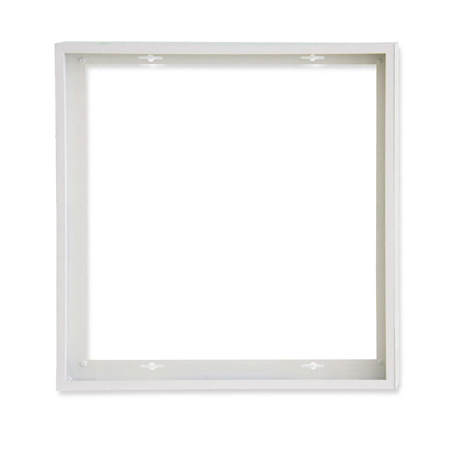 ISOLED Aufbaurahmen weiß RAL 9016 Höhe 5cm für LED Panels 600x600 steckbare Schnellmontage