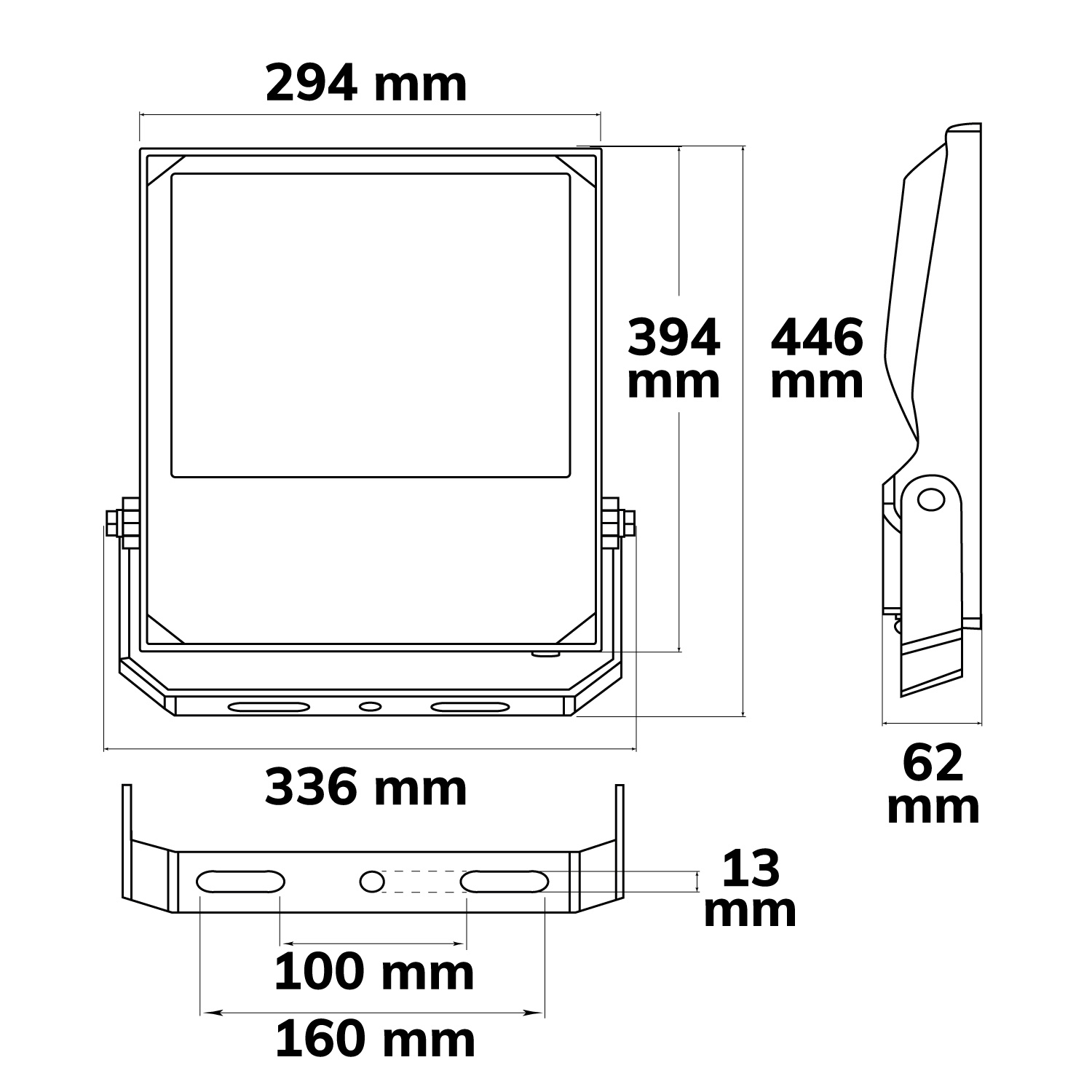 ISOLED LED Fluter HEQ 240W 30° 4000K IP66