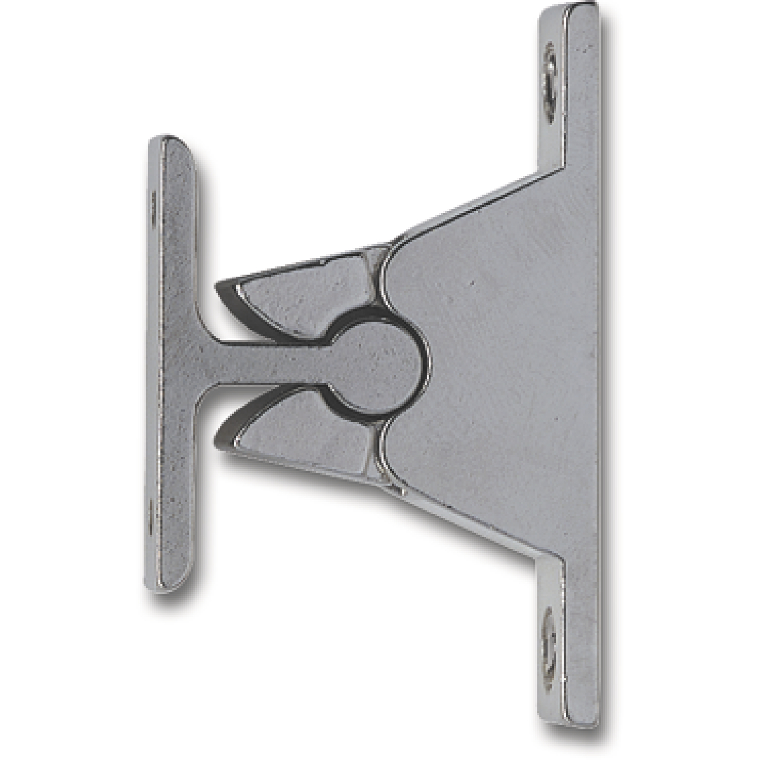 IBFM Türhalter mit Klemmmechanismus, Wandabstand 35 mm, Zamak verchromt